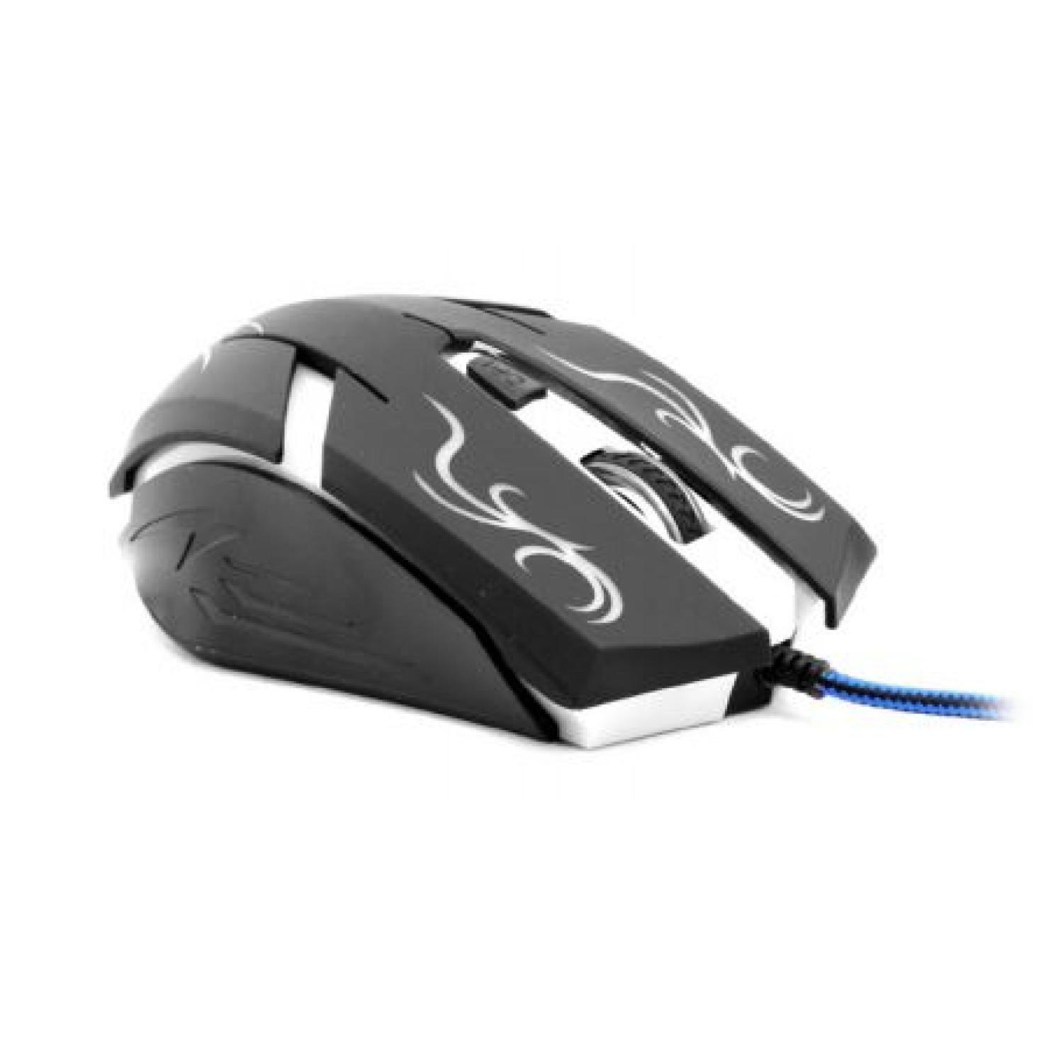 Mouse Gamer USB Retroiluminado 4B 2400DPI Negro X6 -0