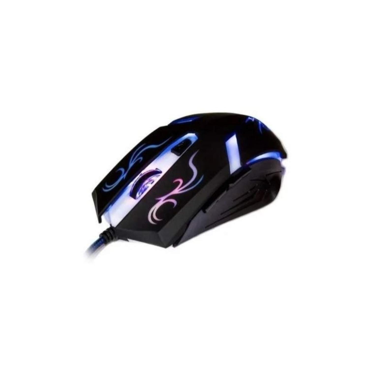 Mouse Gamer USB Retroiluminado 4B 2400DPI Negro X6 -2