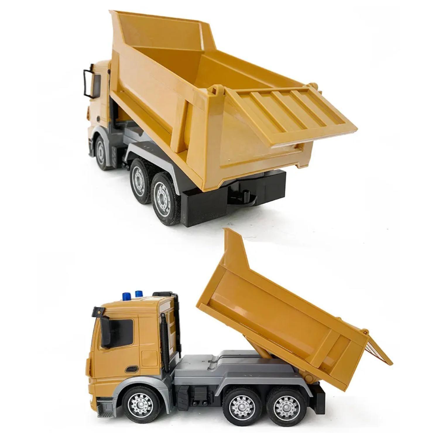 Juguete Camion Tolva A Control Remoto Amarillo Infnatil-3