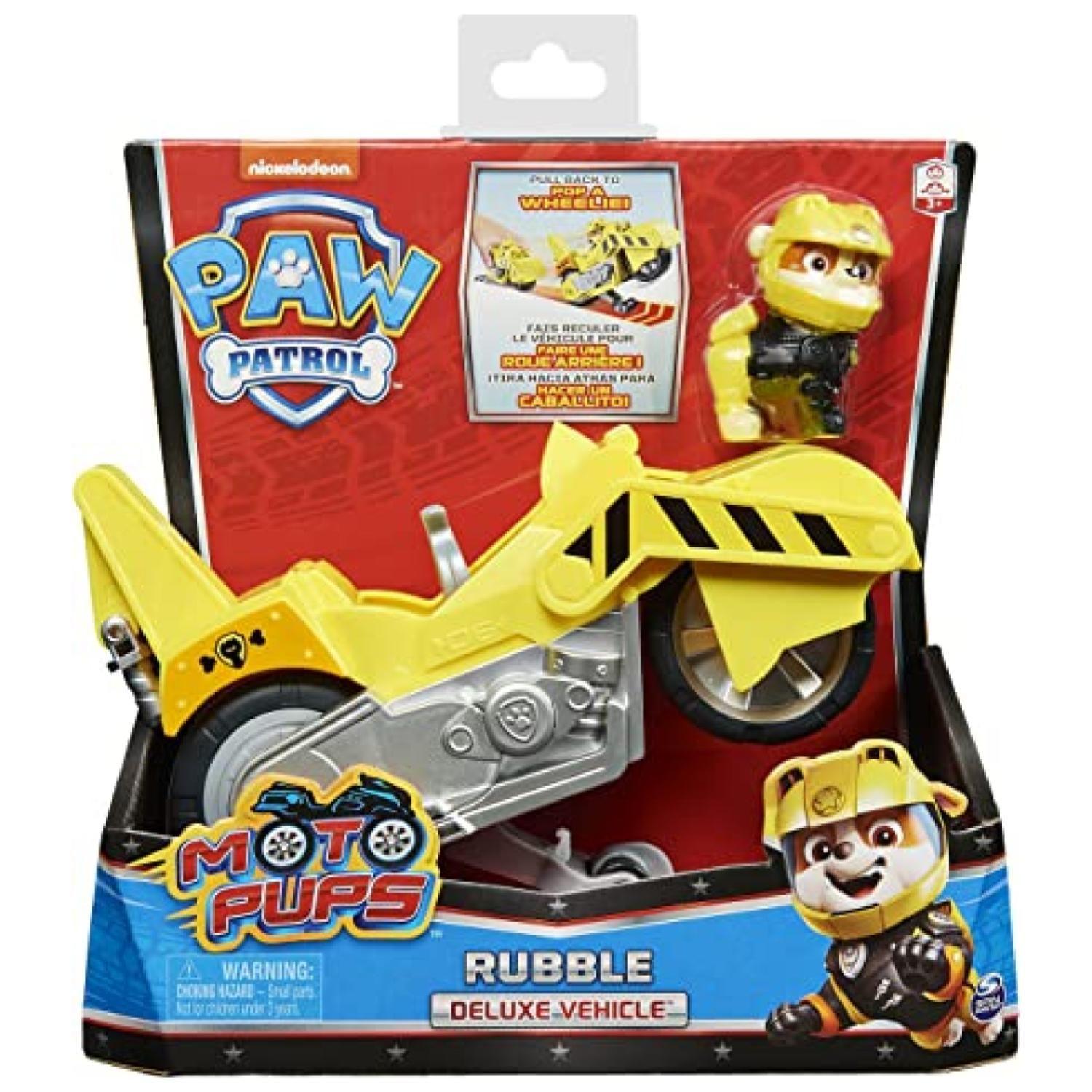 Juguete Rubble Moto Amarilla Friccion Paw Patrol-3