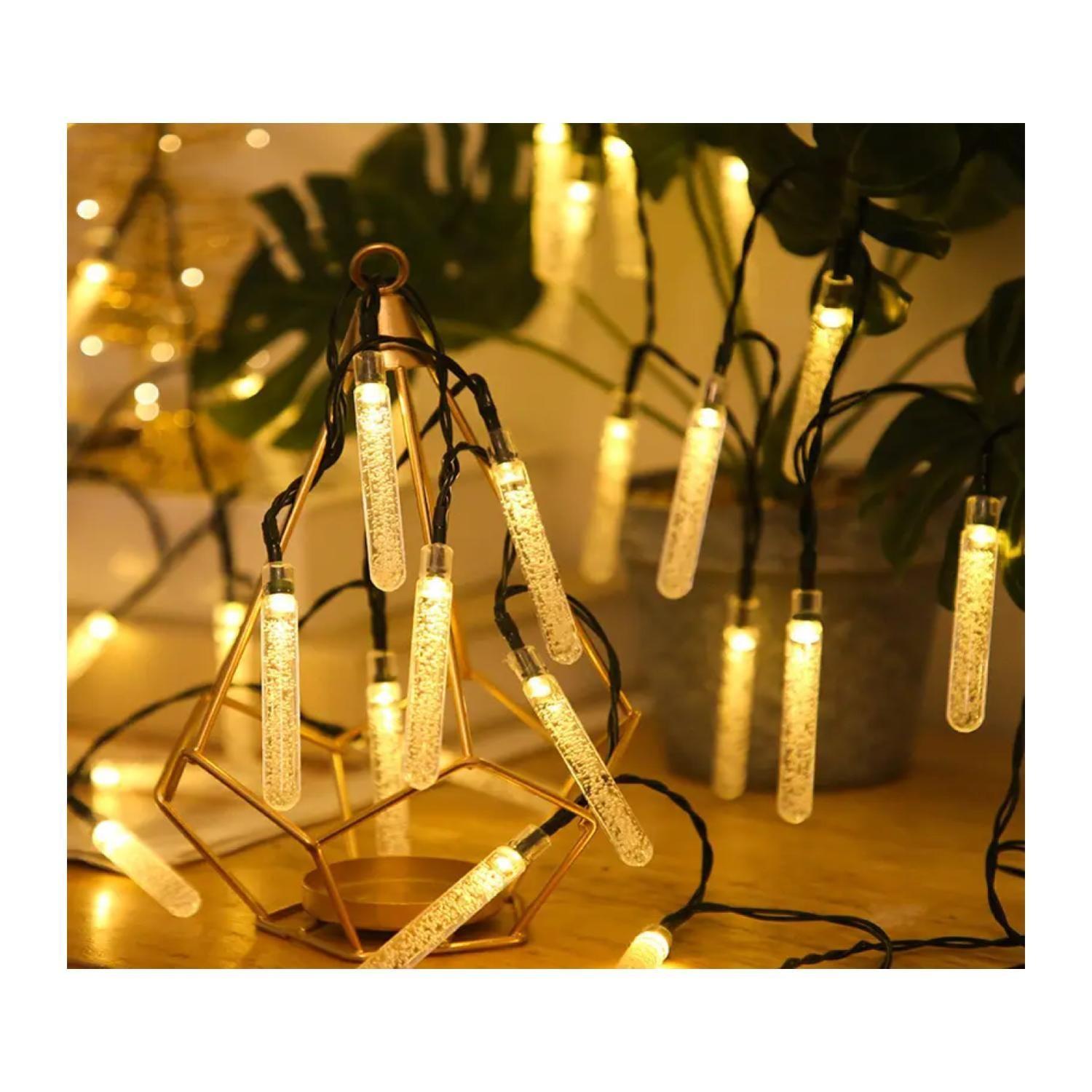Juego De Luces LED De Exterior Recargables Solar Estaca -2