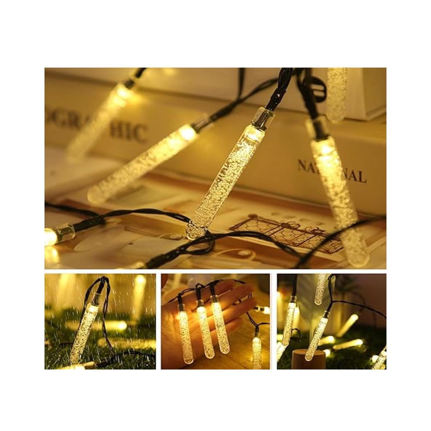 Juego De Luces LED De Exterior Recargables Solar Estaca -3