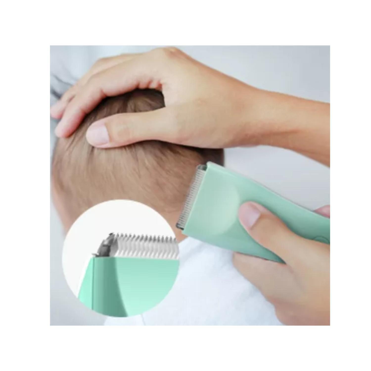 Maquina Corta Pelo Para Bebes Inalambrico IPX7 Celeste-2