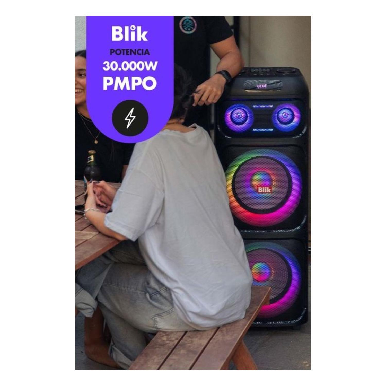 Parlante Bluetooth Portatil 200W Karaoke RGB Lightup700 Blik-2