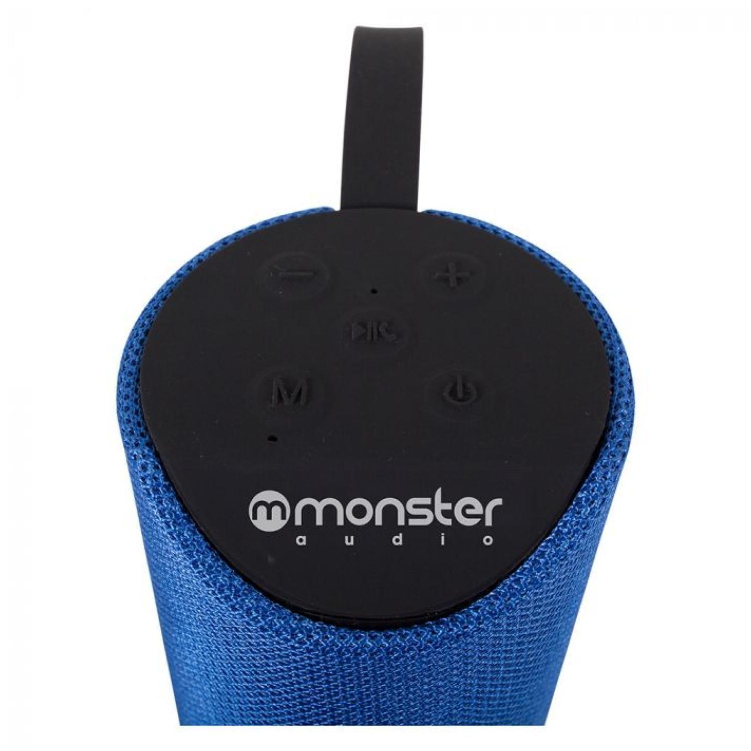 Parlante Inalambrico Bluetooth TWS AUX Micro SD Azul -2