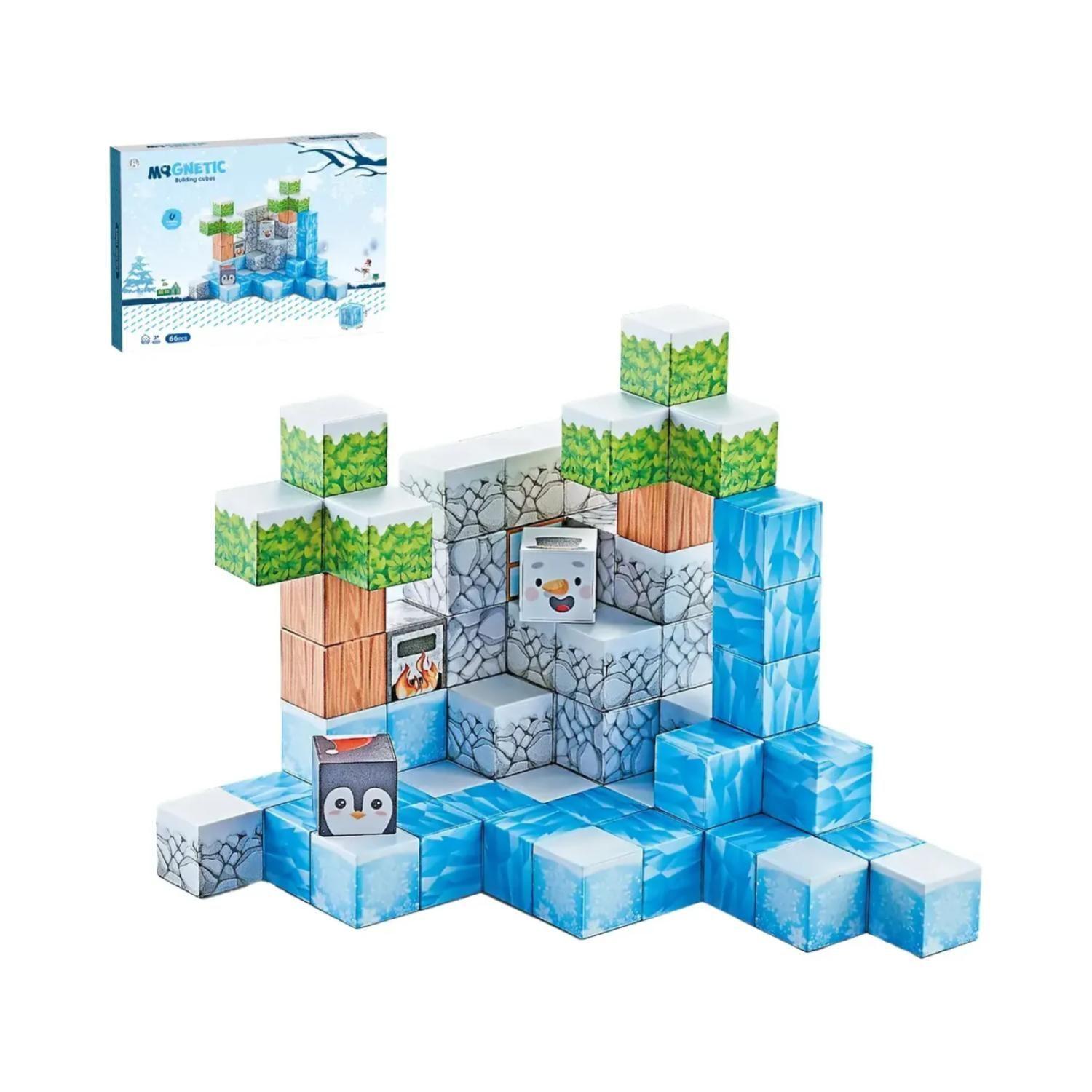 Juguete Bloques Magneticos 66pcs Escenas Infantil-2