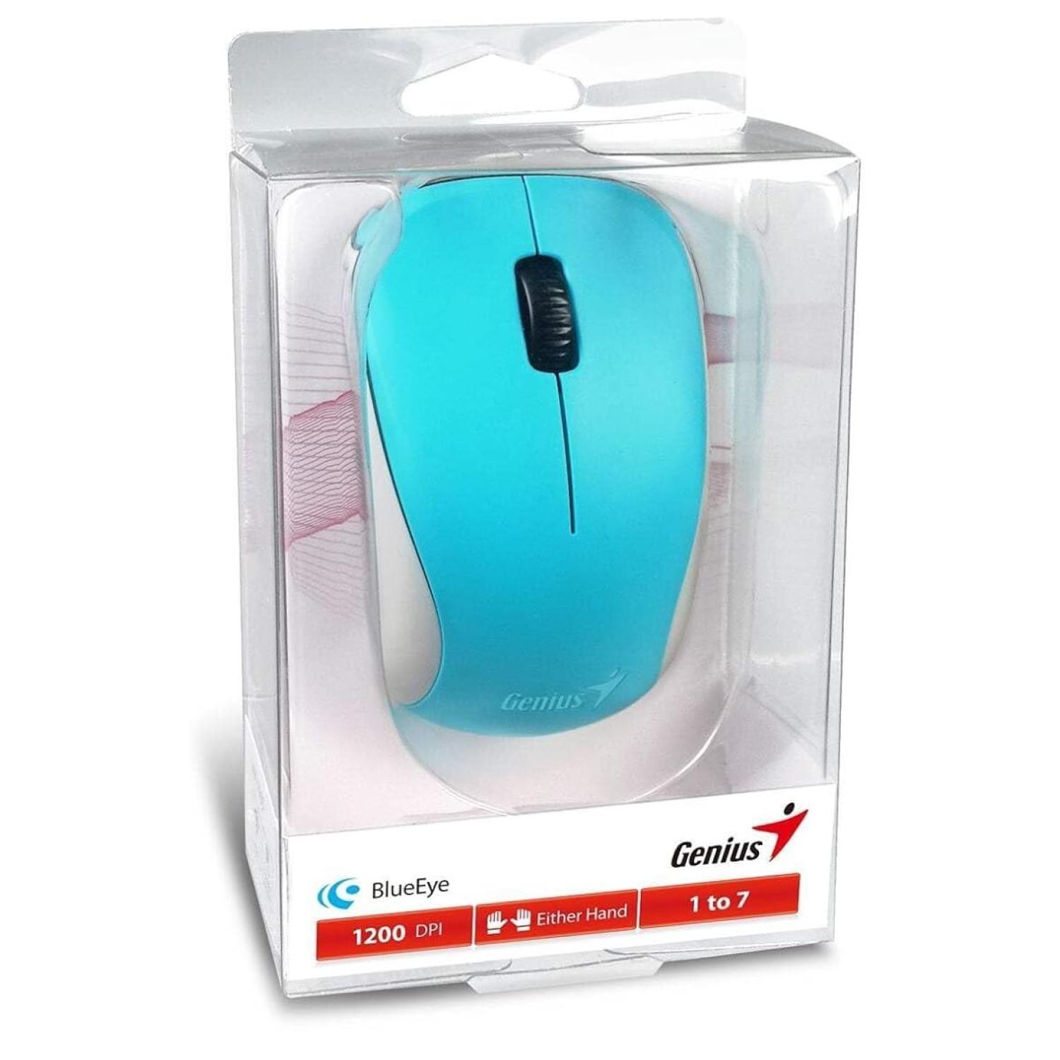 Mouse Inalambrico USB 3 Botones 1200DPI Celeste NX-7000-3
