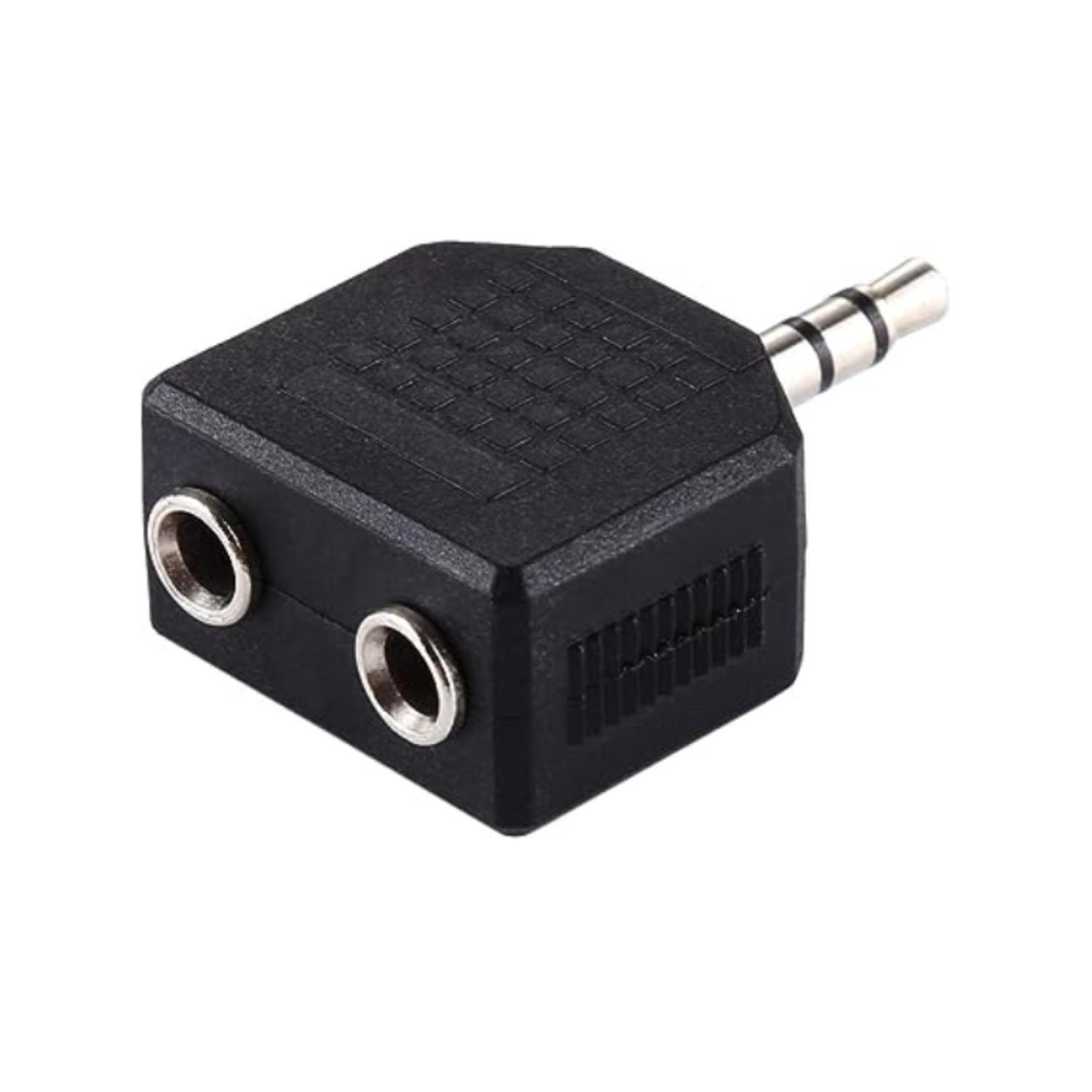 Adaptador De Audio 2 En 1 2 Hembras 3.5mm-5