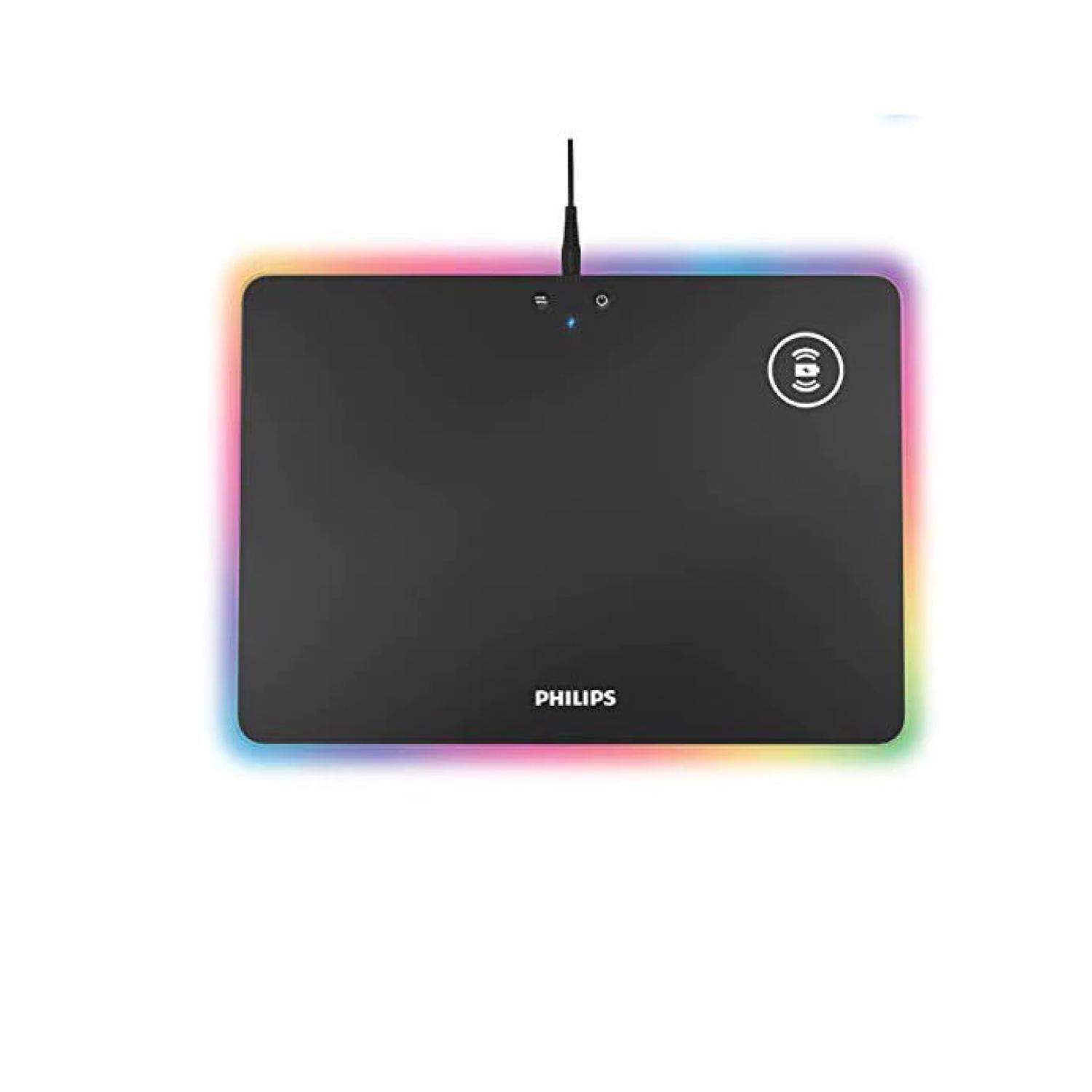 MousePad Gamer RGB 35x25x5Cm Con Carga inalambrica -2