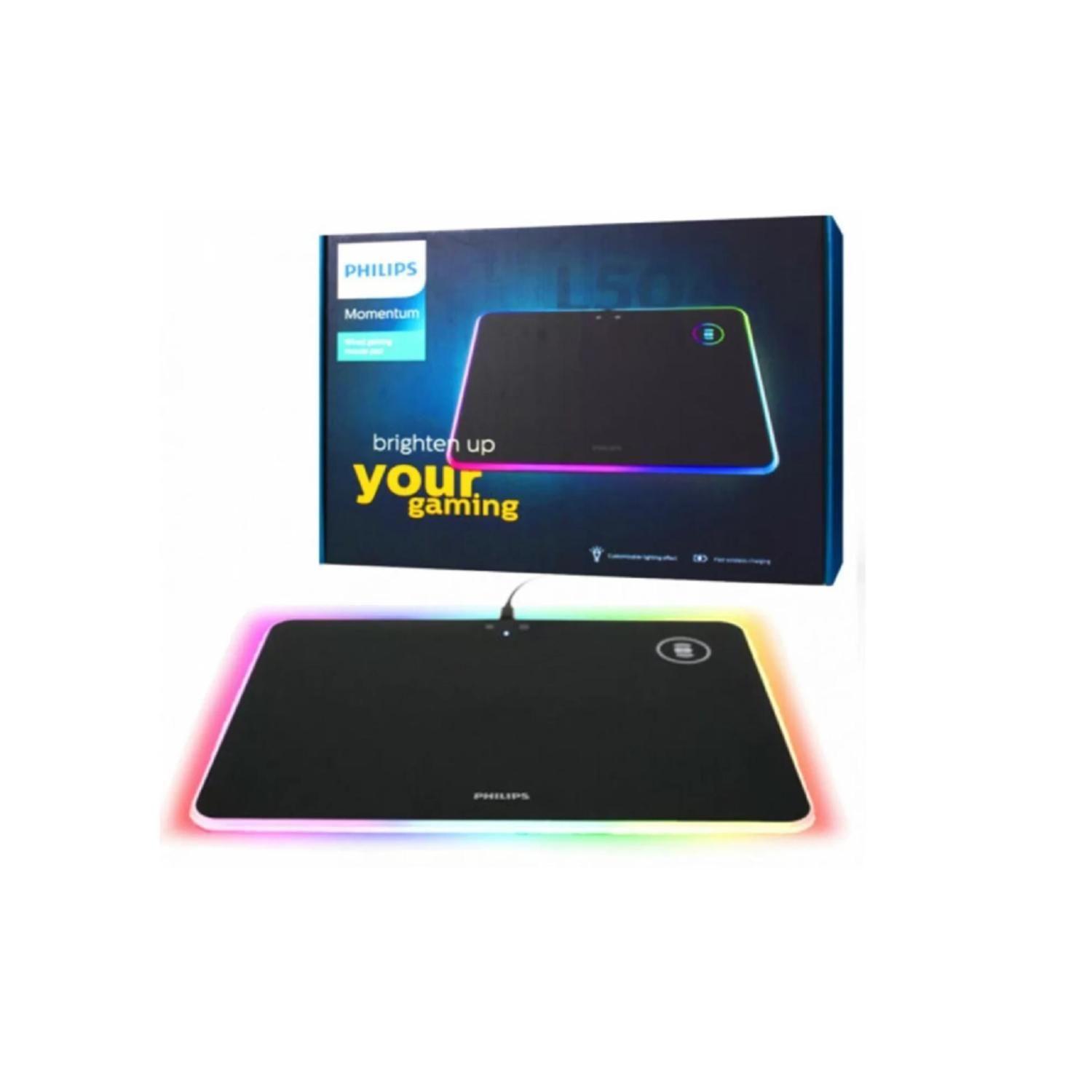 MousePad Gamer RGB 35x25x5Cm Con Carga inalambrica -4