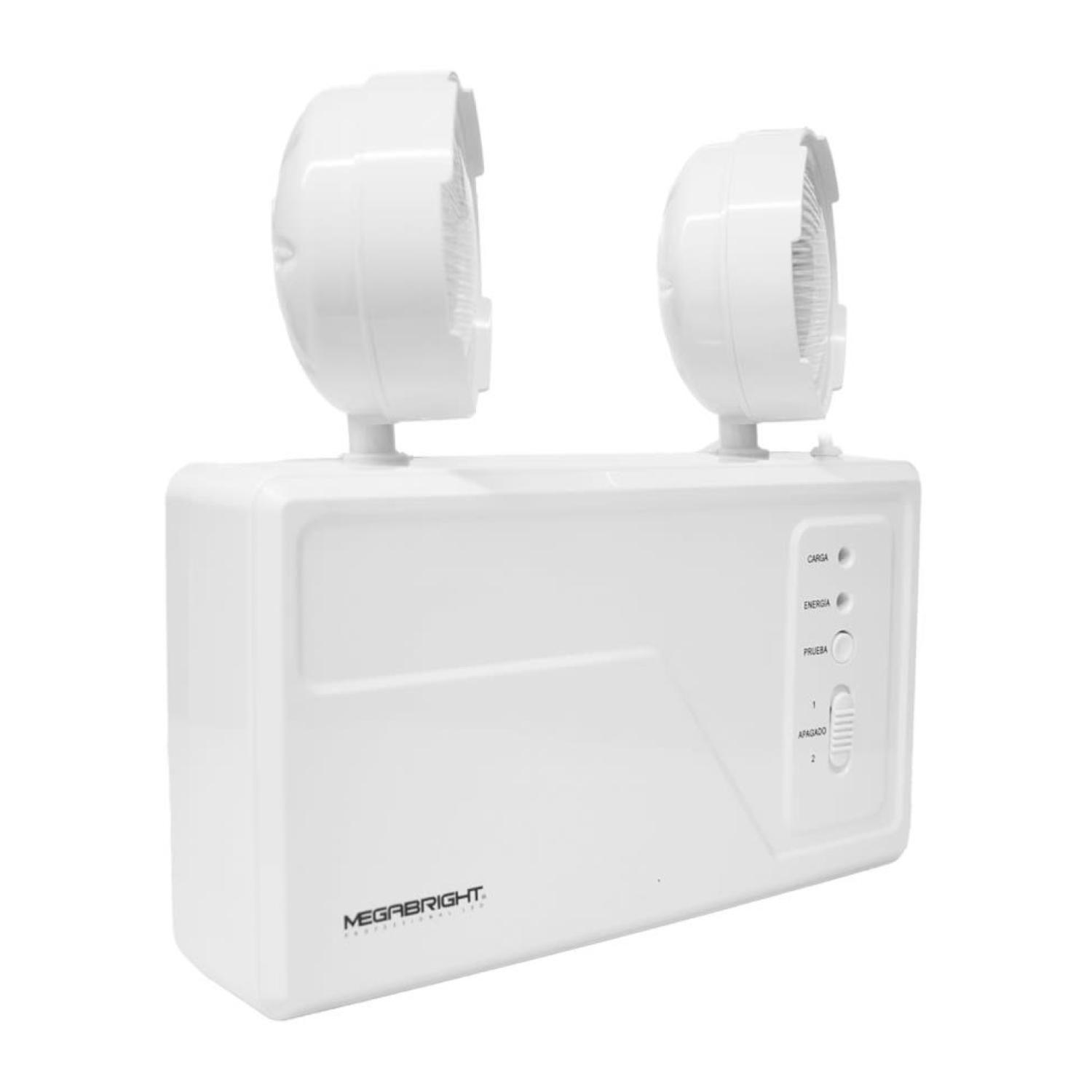 Lampara De Emergencia 2 Focos LED 1500W 350lm Megabright-2