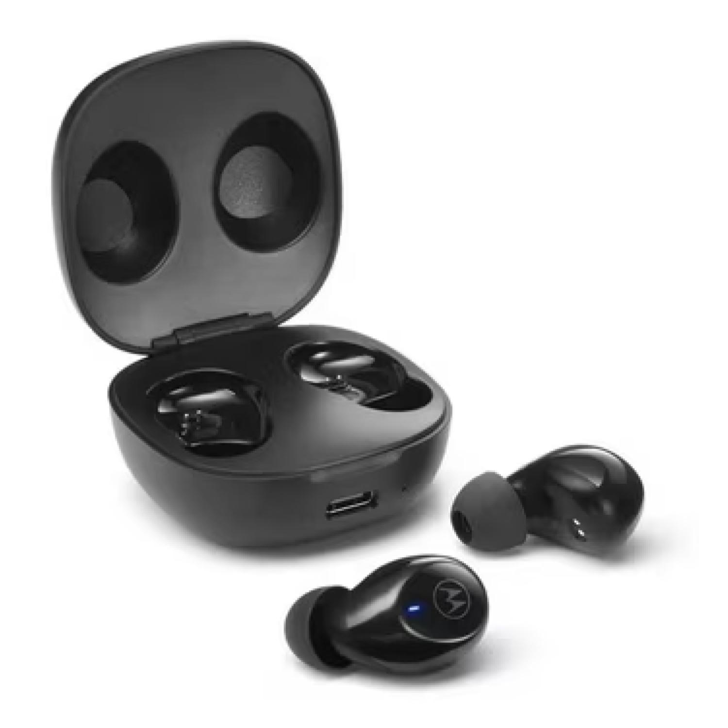 Audifonos Bluetooth TWS Recargables Negro Moto Buds 105-2