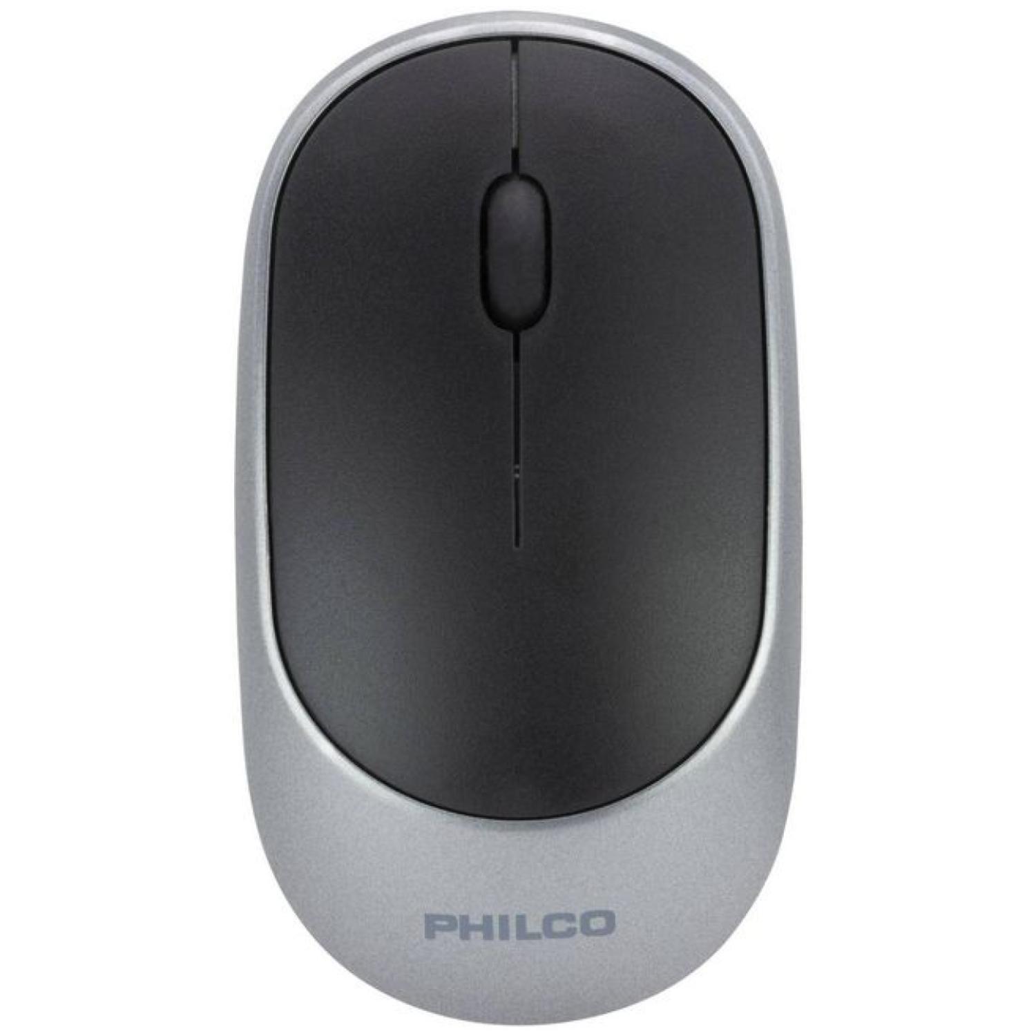 Mouse Inalambrico USB Silencioso 3 Botones Gris-0