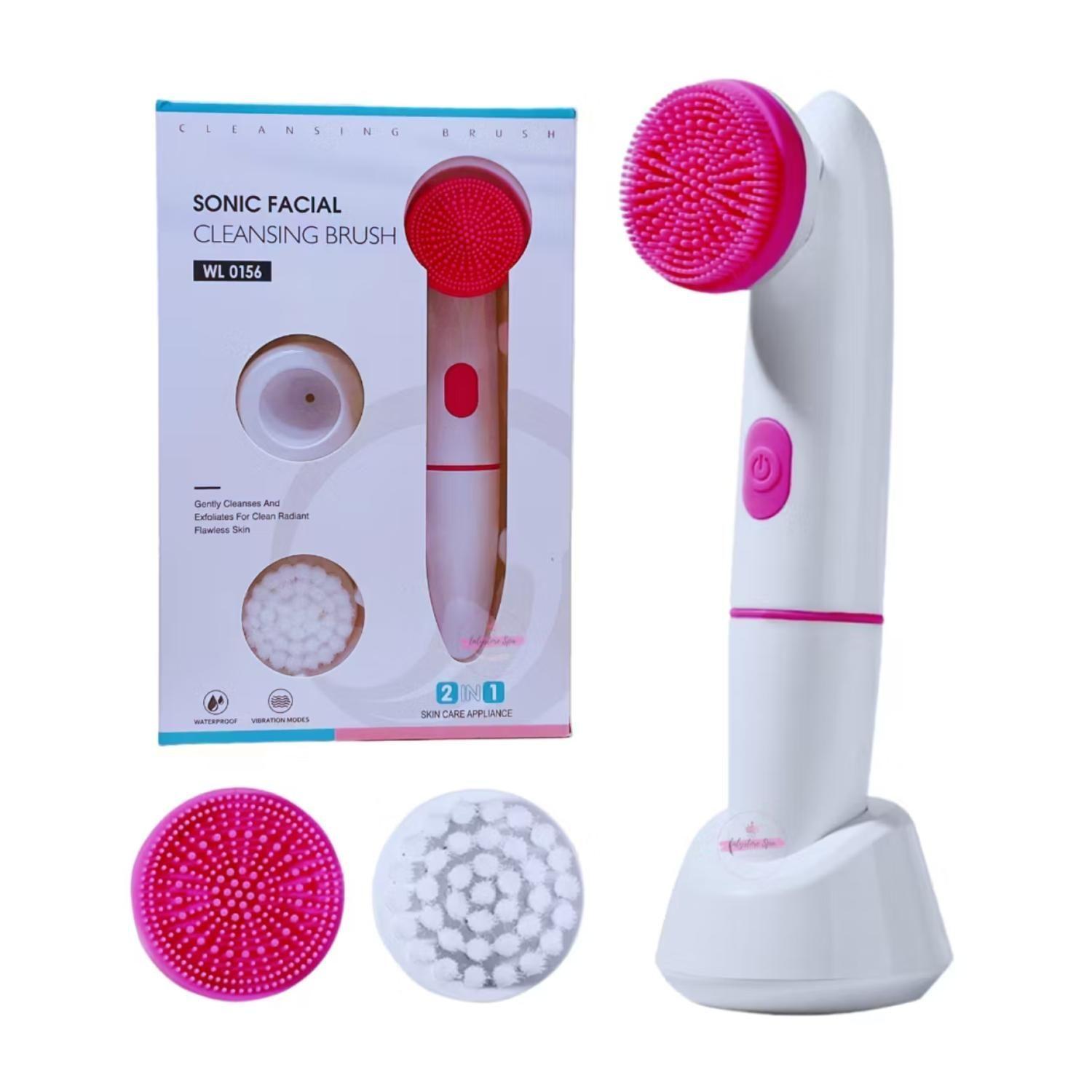Cepillo De Limpieza Facial Sonic 2 En 1 Blanco WL0156-3