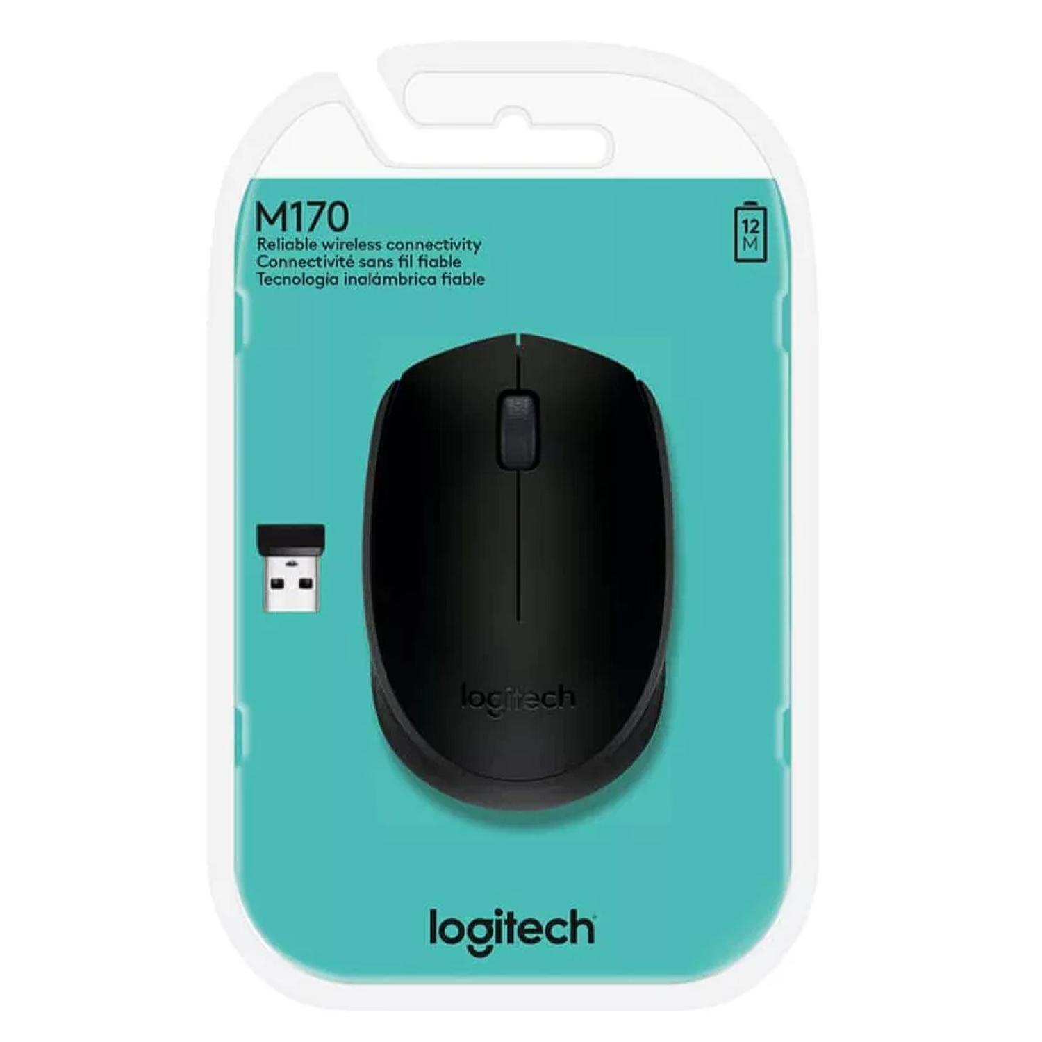 Mouse Inalambrico USB Pequeño Oficina M170 Rosado-3