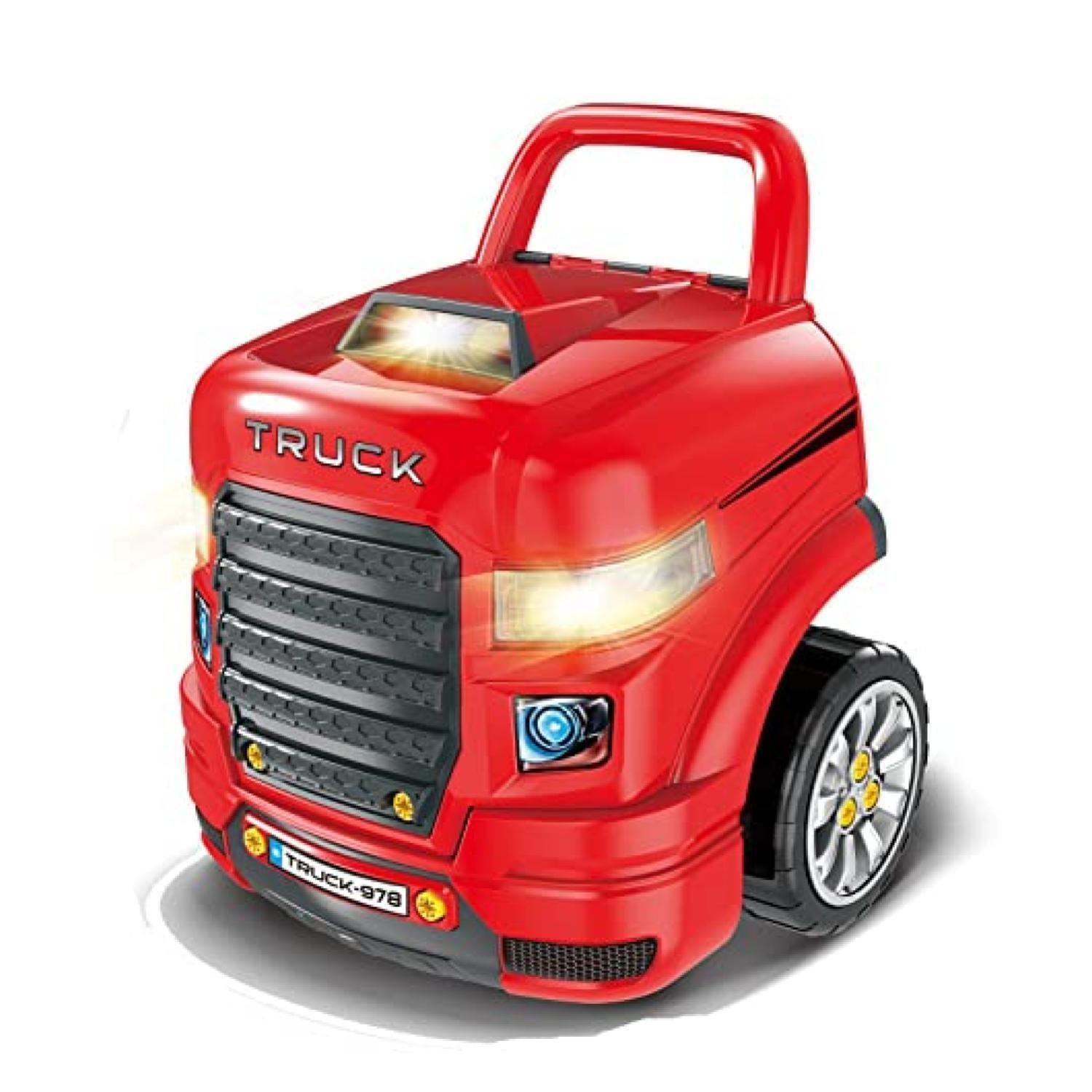 Juguete Auto Camion Para Reparar Con Luces Sonidos Y Accesorios Rojo-0