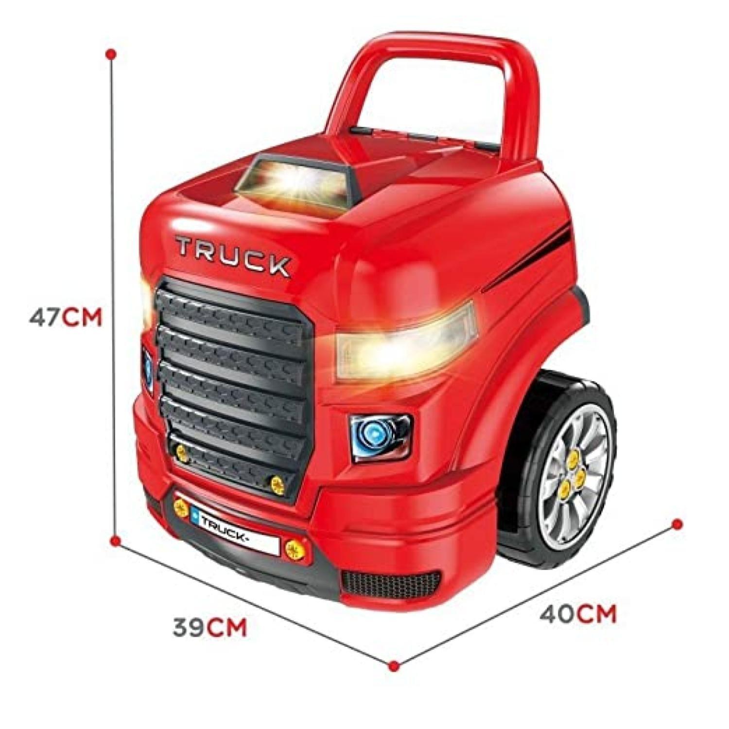 Juguete Auto Camion Para Reparar Con Luces Sonidos Y Accesorios Rojo-1