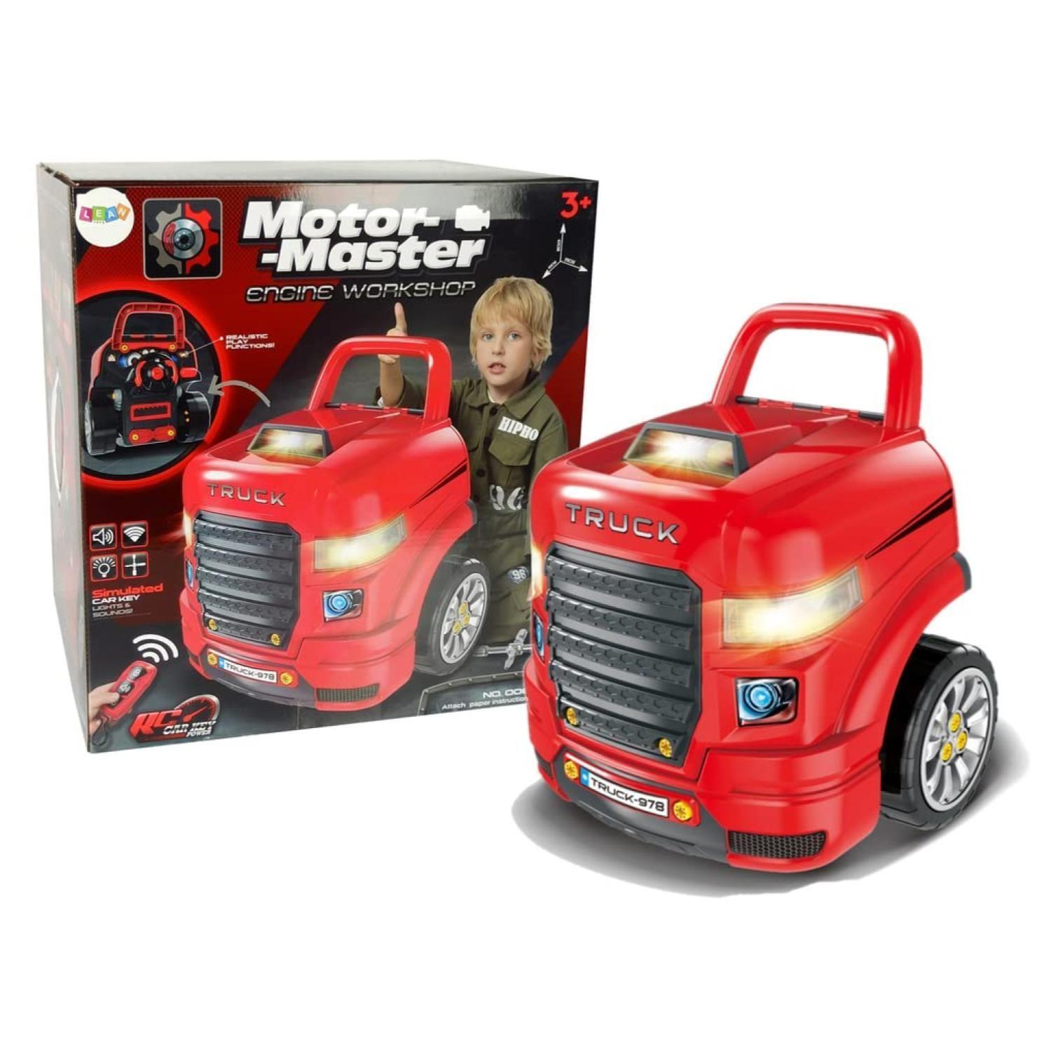 Juguete Auto Camion Para Reparar Con Luces Sonidos Y Accesorios Rojo-6