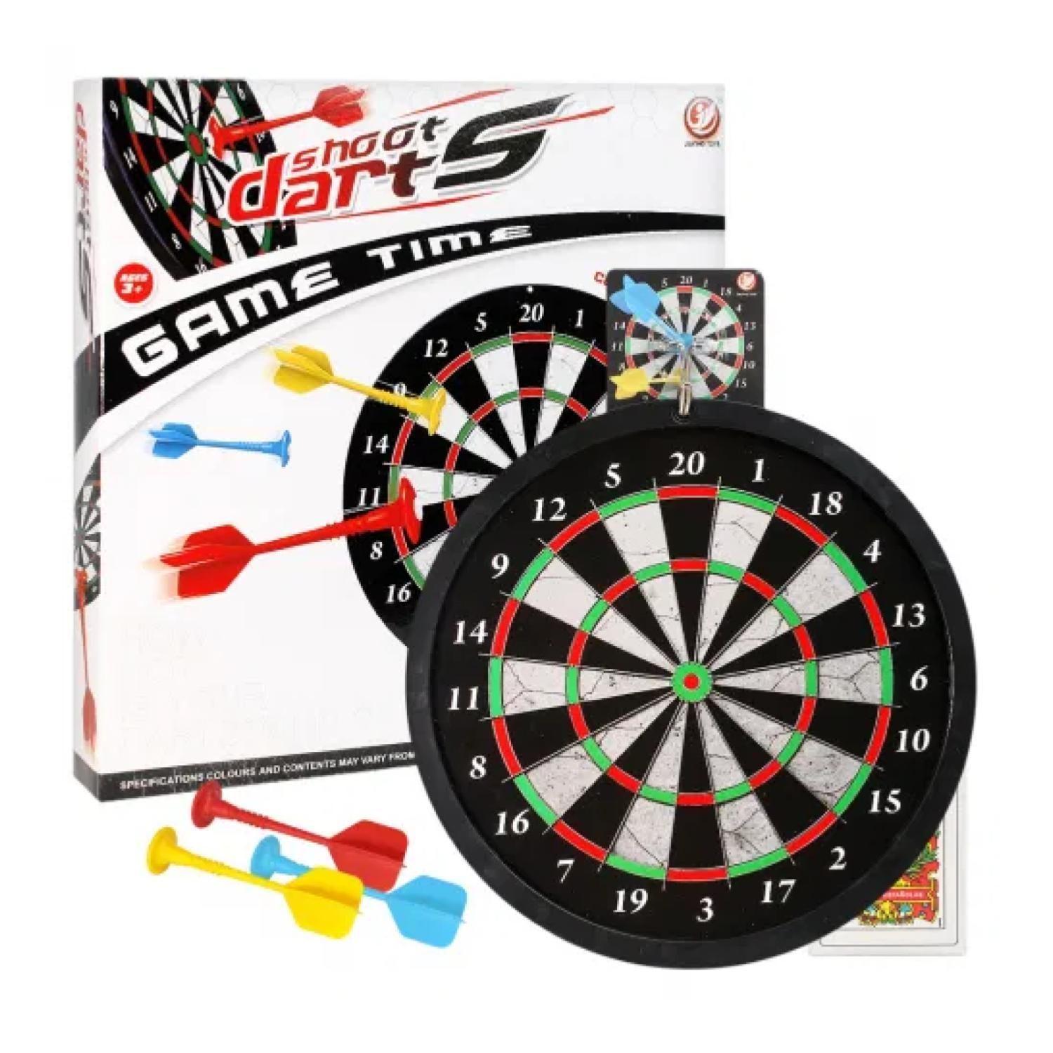 Juguete Tiro Al Blanco Doble Cara 2 Dardos Infantil-3