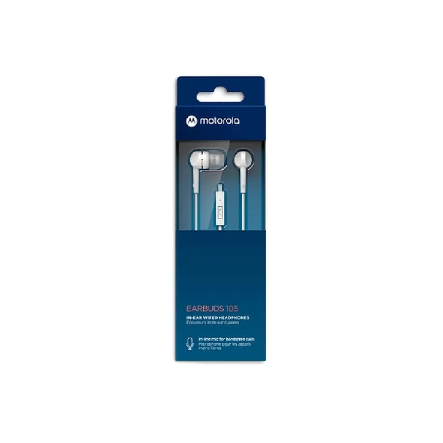 Audifonos Manos Libres Jack 3.5 Blanco EarBuds 105 -3