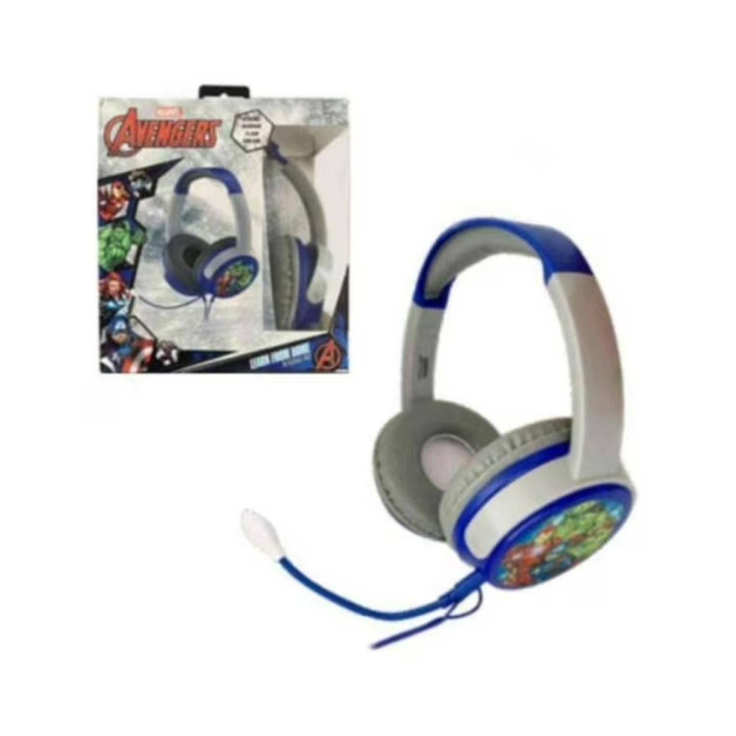 Audifono Gamer Infantil OverEar Blanco Avengers-2