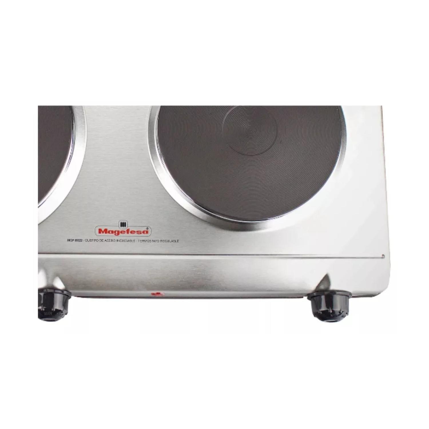 Cocina Encimera Electrica 2 Platos 22500W Dinamic Inox Duo-2