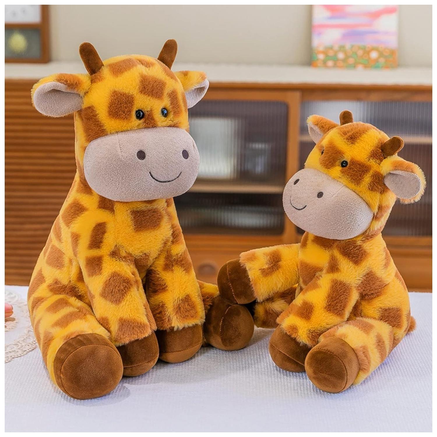 Juguete De Peluche Jirafa Amarilla 35cm Kawaii Infantil-5