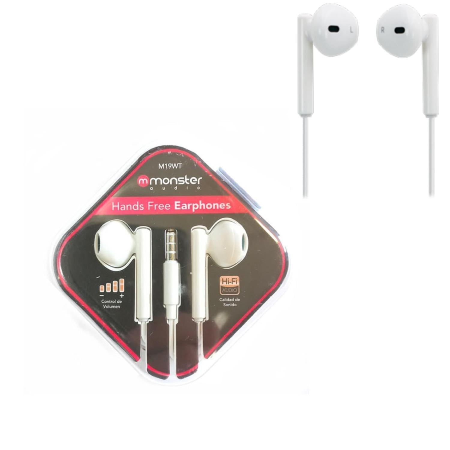 Audifonos Manos Libres Jack 3.5 Blanco M19 -2