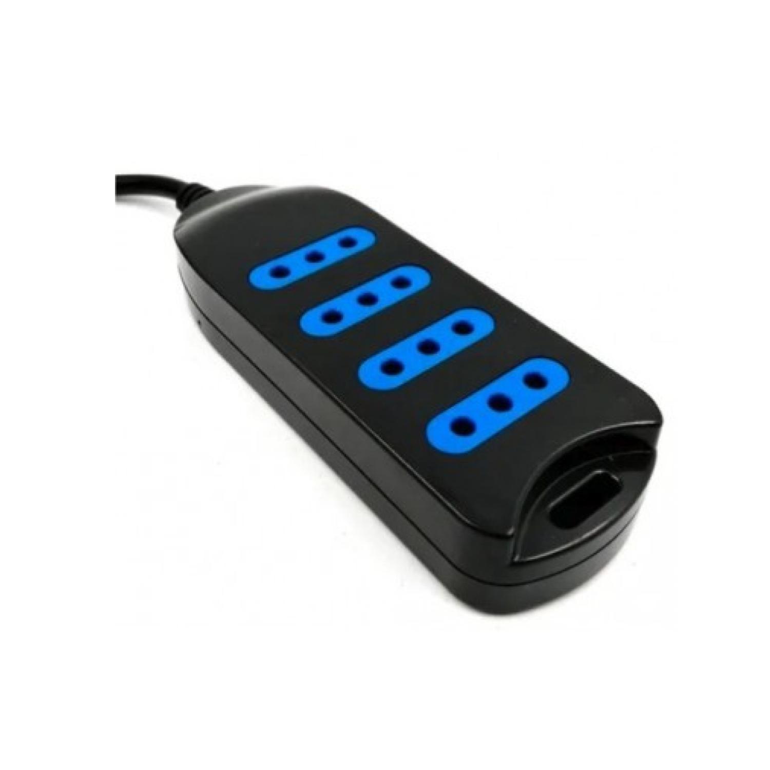 Alargador Extencion 3 Mts 4 Entradas Negro -2