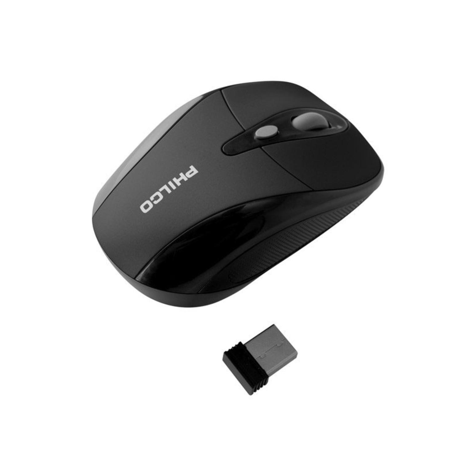 Mouse Inalambrico USB 6 Botones Negro 245WN -0