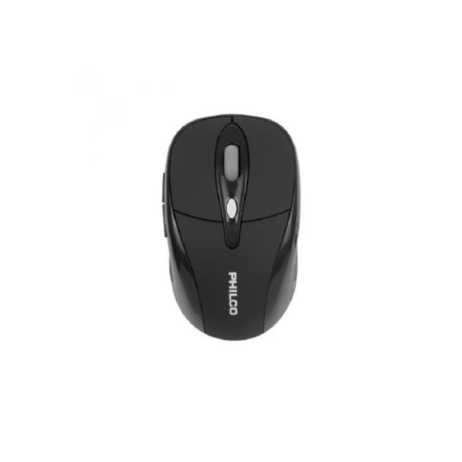 Mouse Inalambrico USB 6 Botones Negro 245WN -1