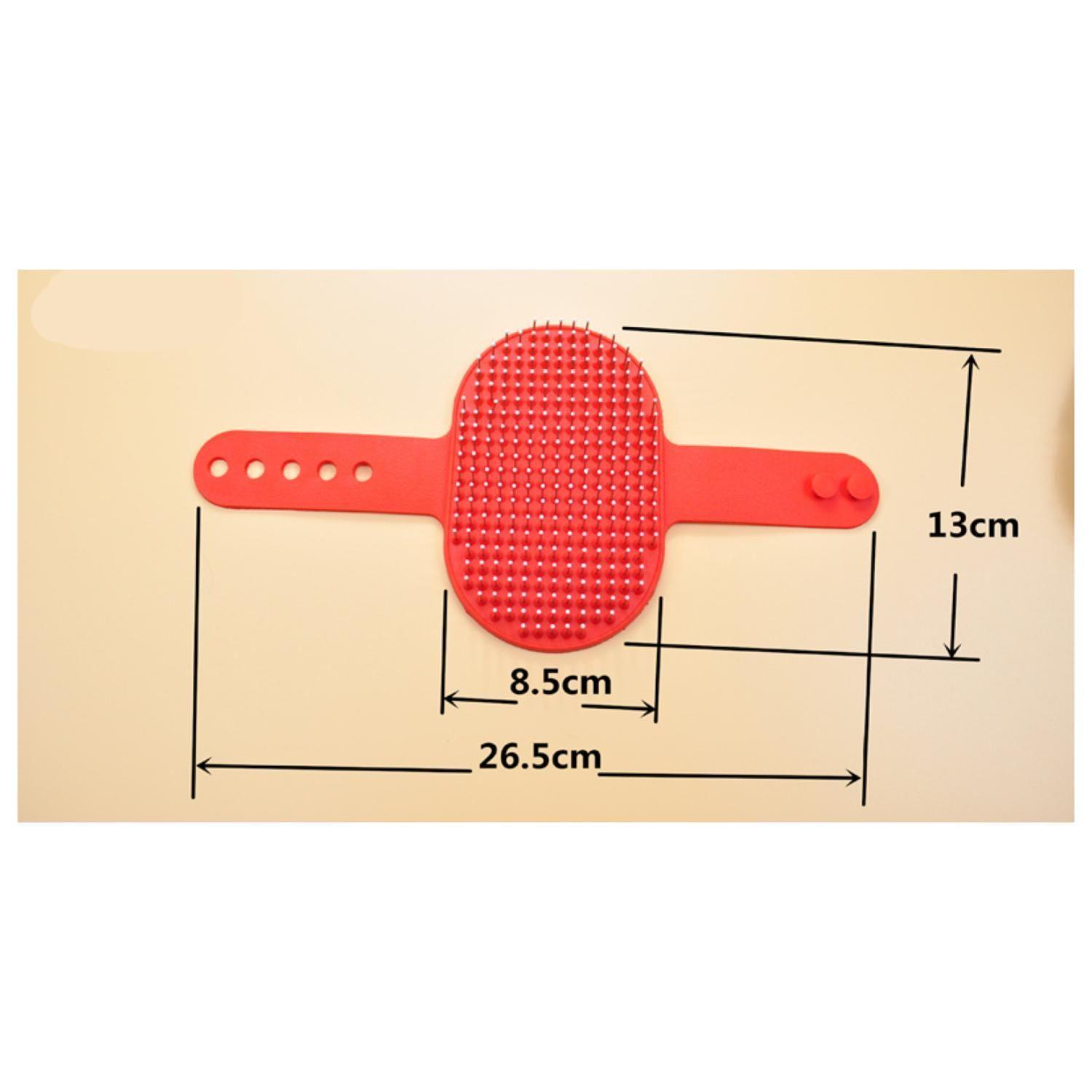 Cepillo De Goma Flexible Para Baño De Mascotas-4