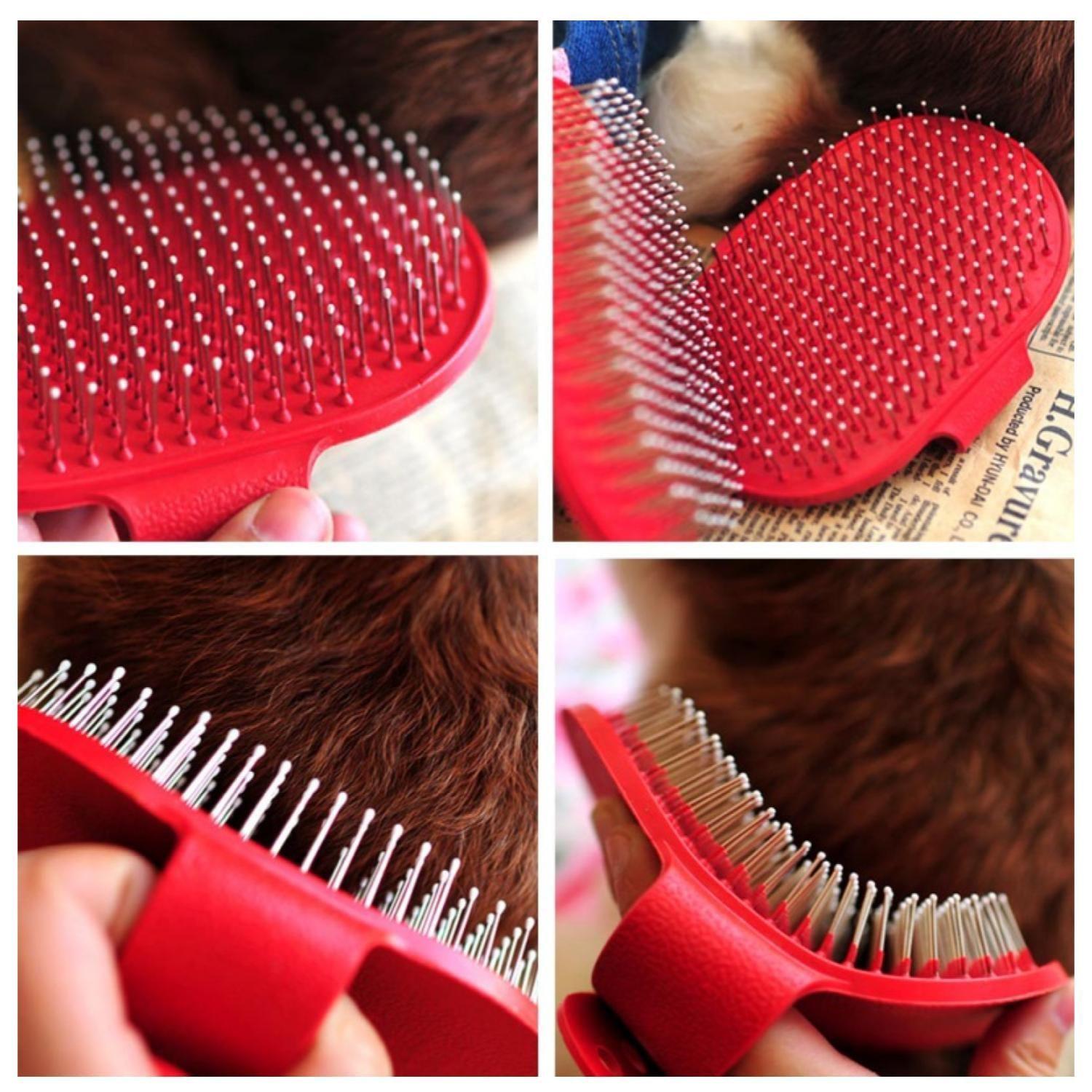 Cepillo De Goma Flexible Para Baño De Mascotas-2