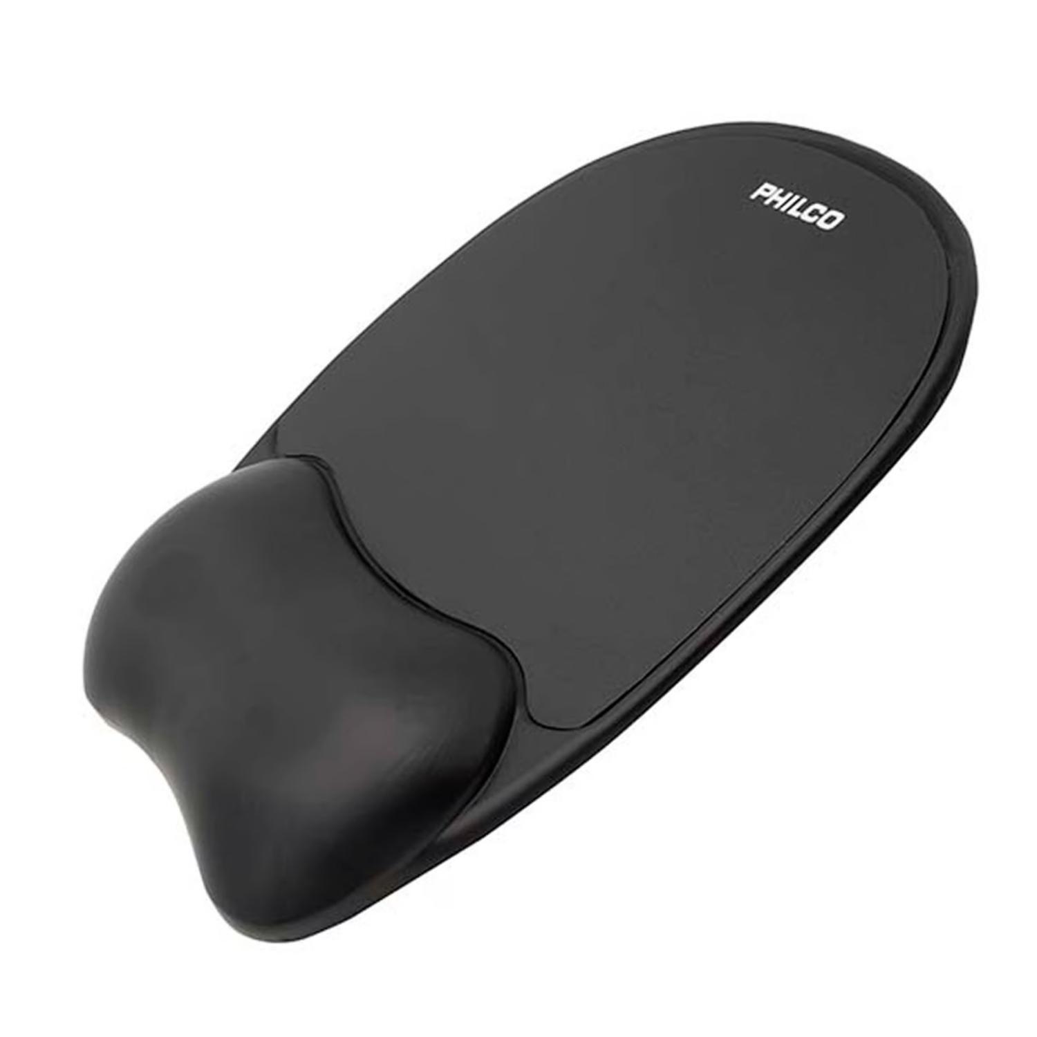 MousePad Con Apoya Muñecas De Gel Negro M00214-2