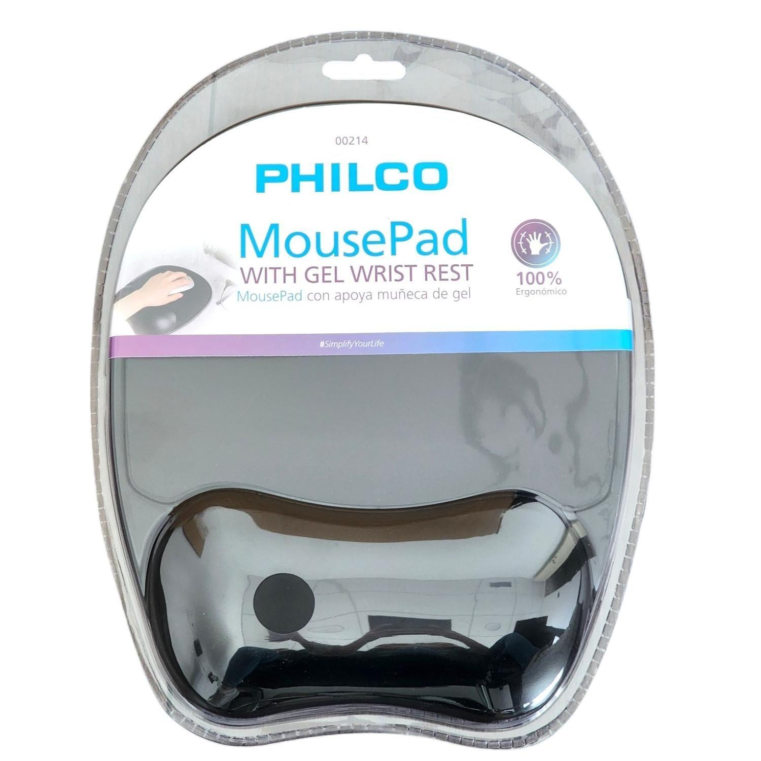 MousePad Con Apoya Muñecas De Gel Negro M00214-3