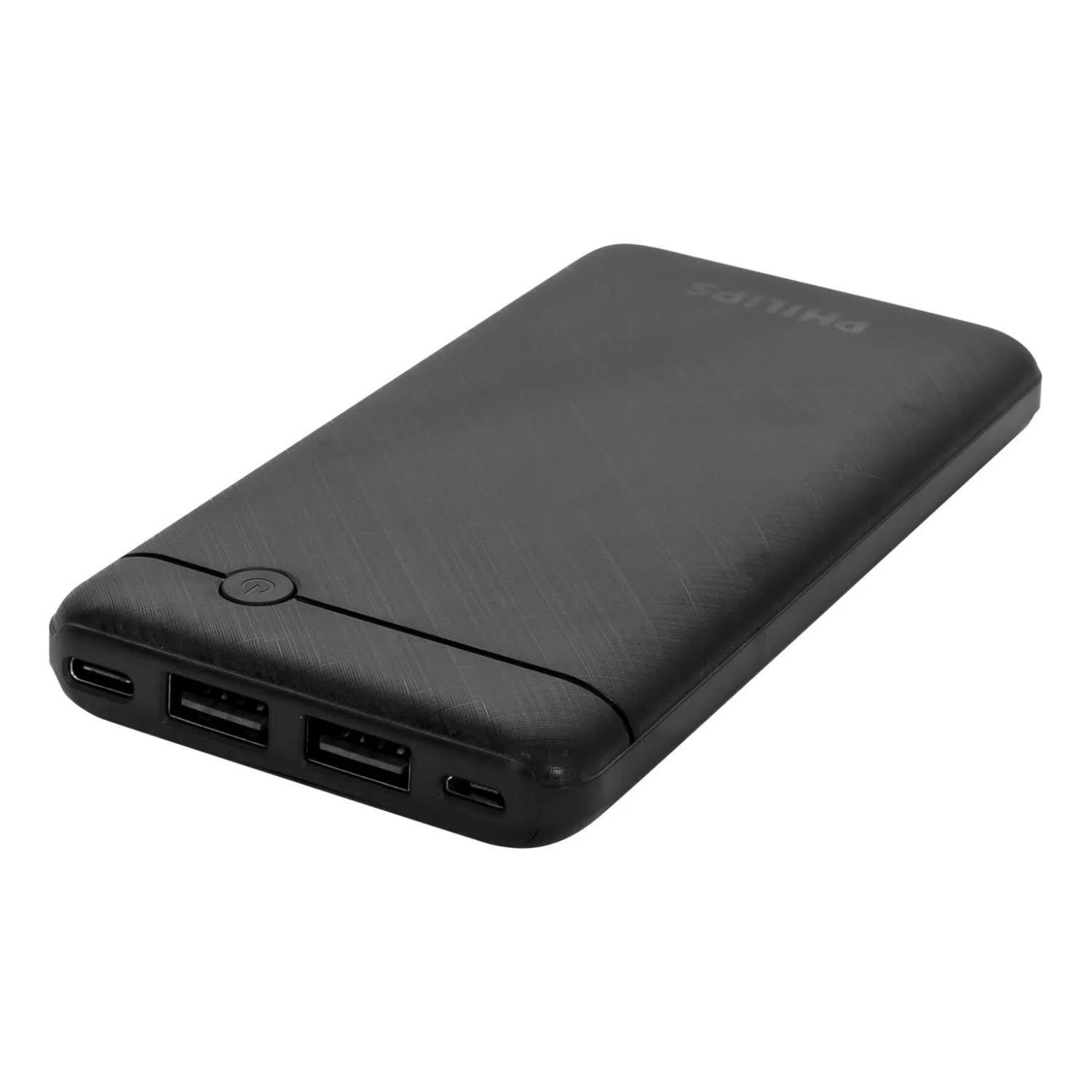 PowerBank 10000mAh 2 USB Carga Rapida Negro P1710CB -2