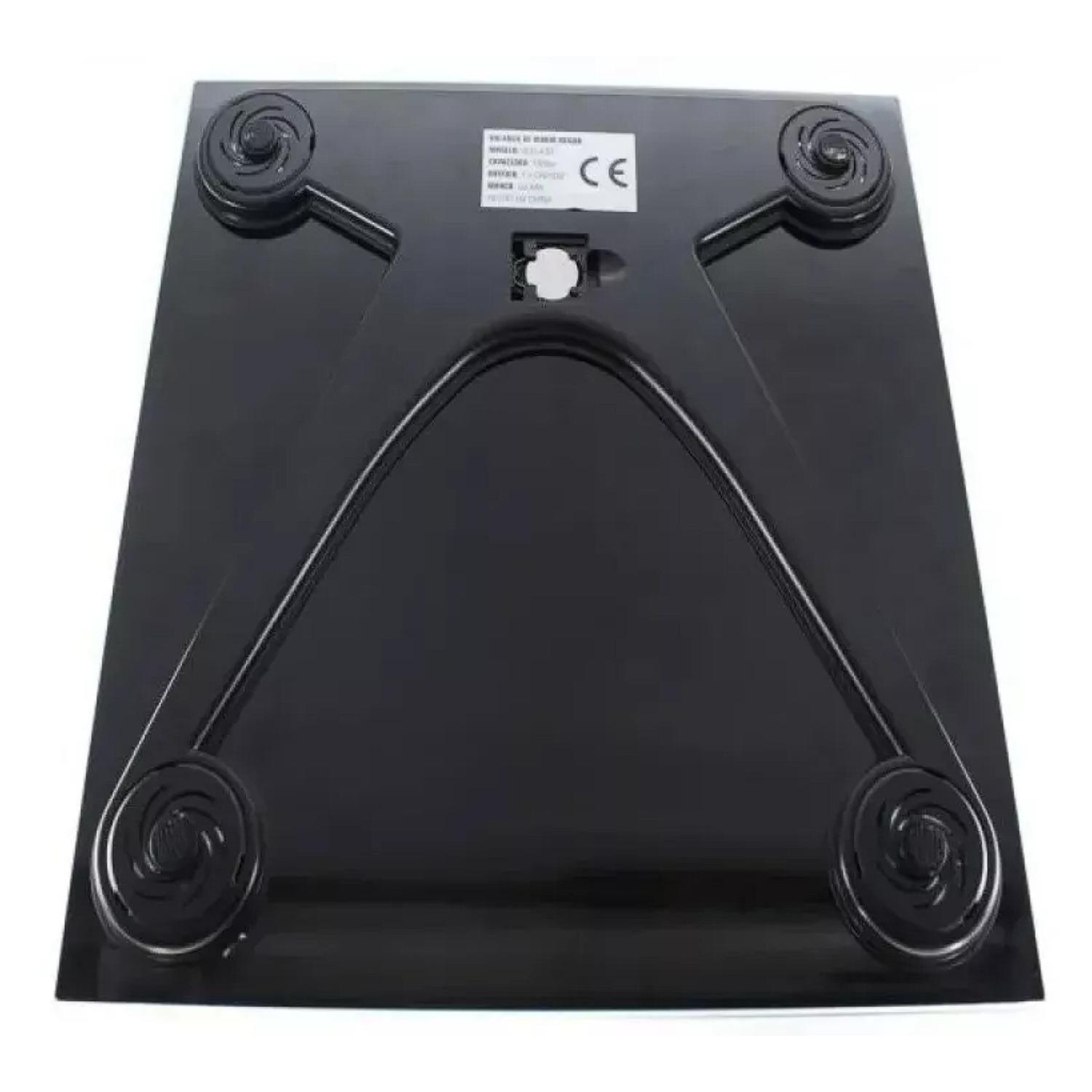 Balanza Peso Digital 180Kg Negro Luxury Negro SCG430-2