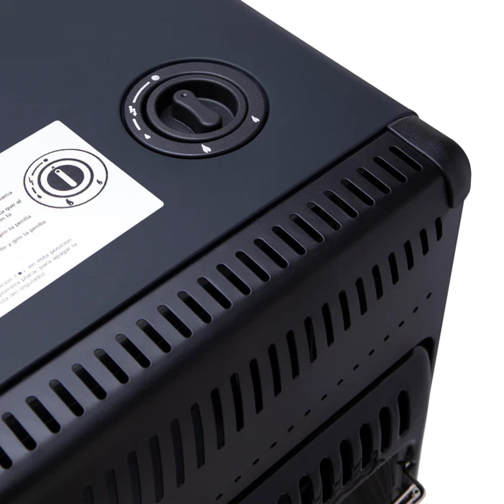 Estufa Infrarroja A Gas Calefaccion 15 Kilos Negro KGQ-15N-3