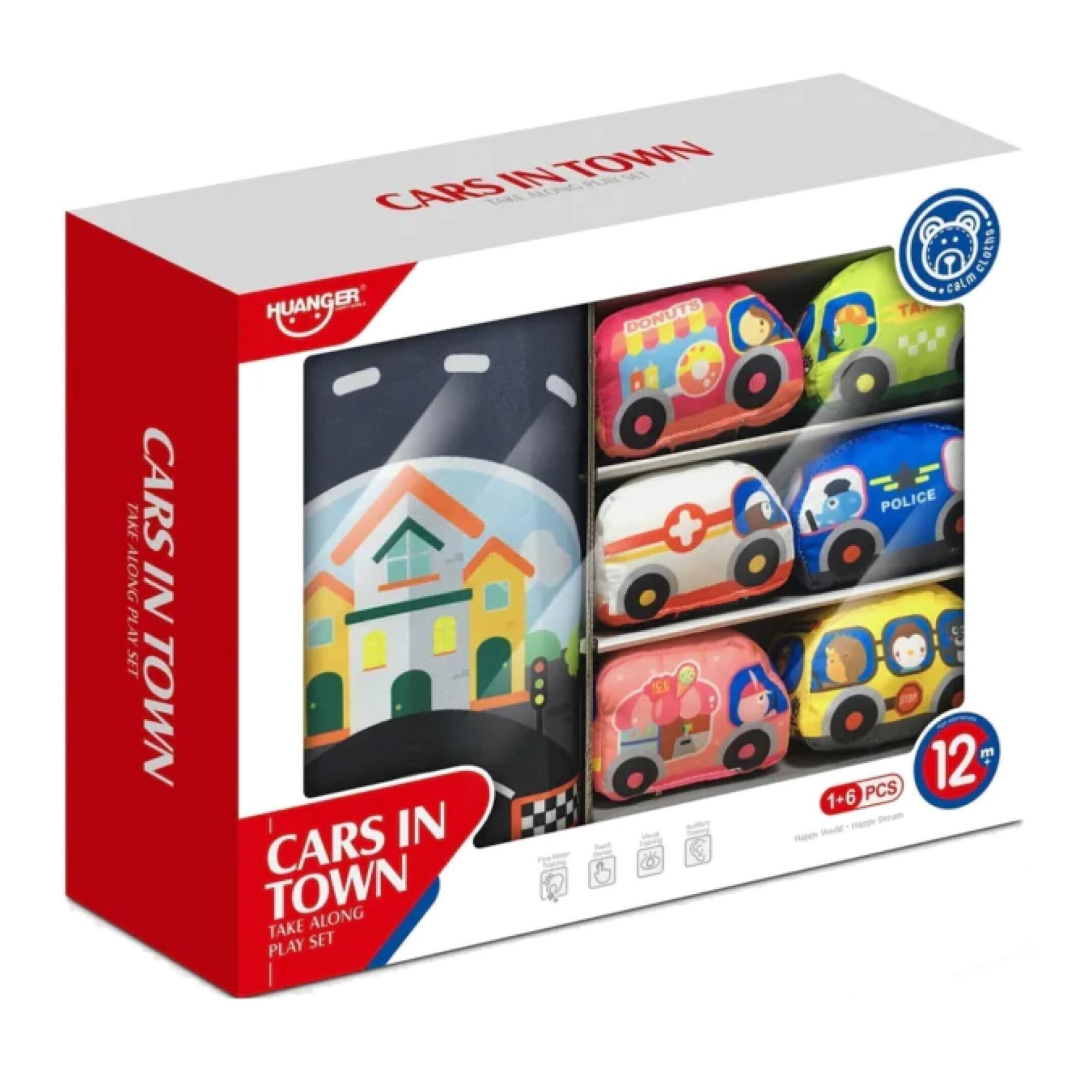 Juguete Set De Autos Con Pista Alfombra 7 Piezas Infantil-0