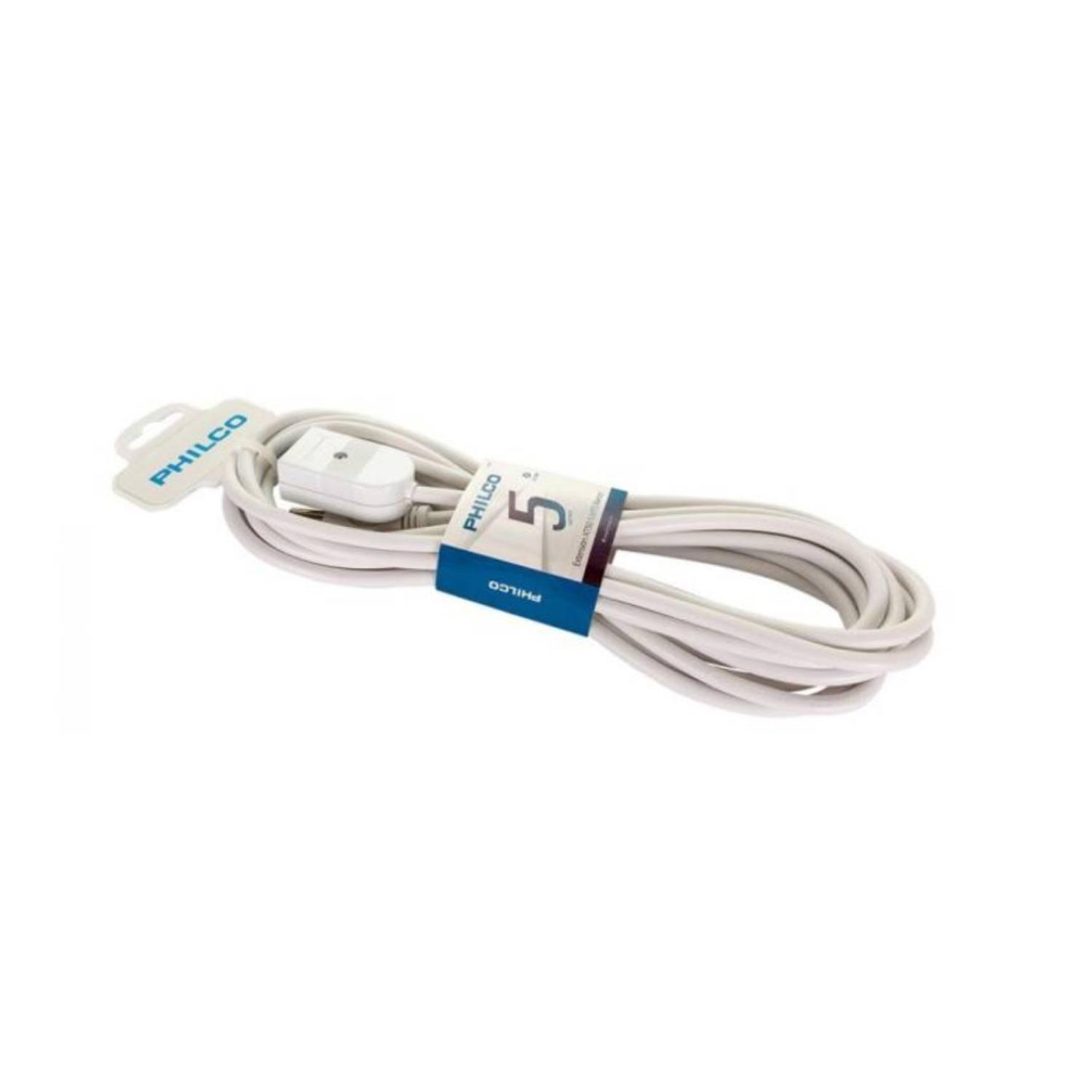 Extension Alargador 5 MTS 250V 10A Blanco -2