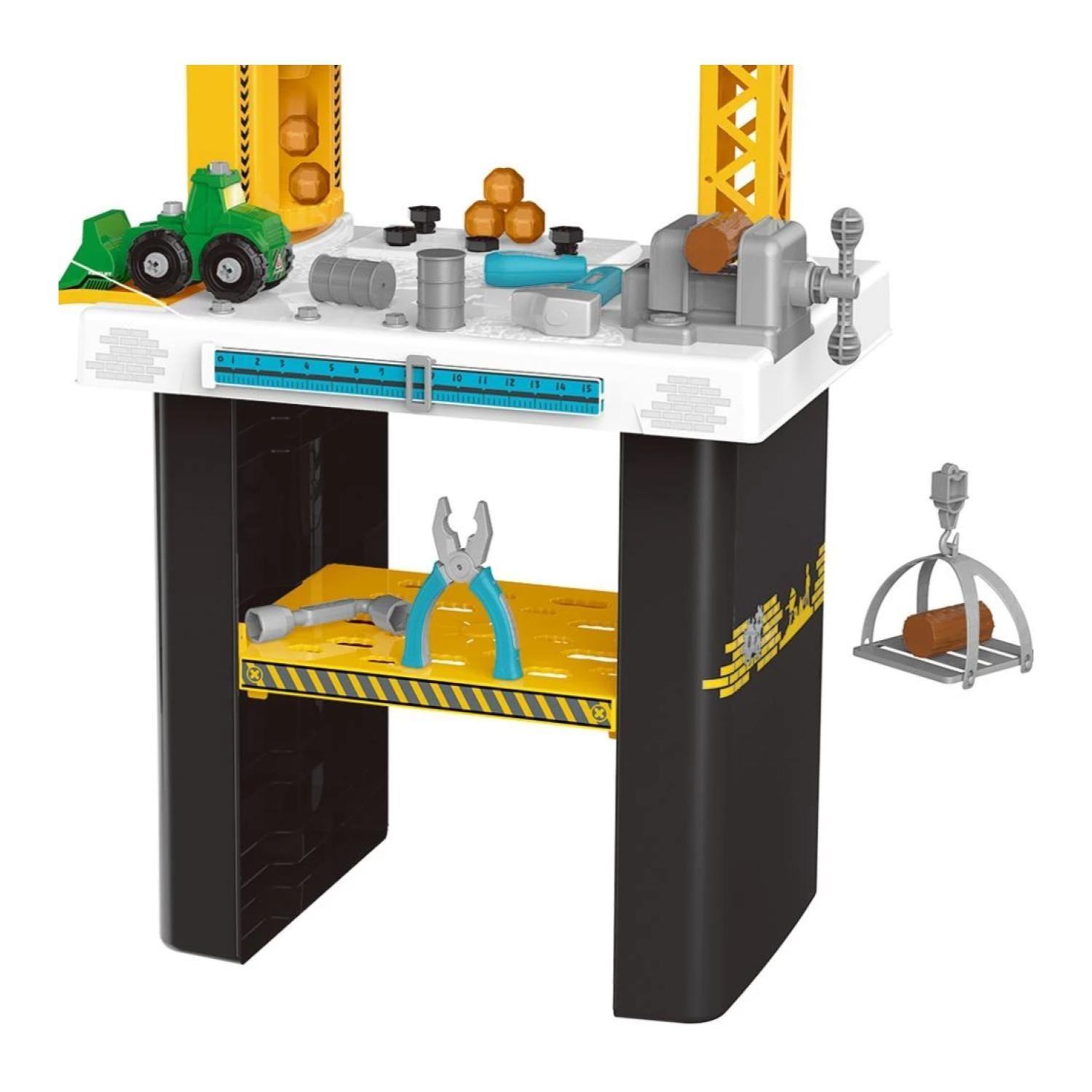 Juguete Set Mesa De Herramientas 54 Piezas Amarillo 82Cm-2