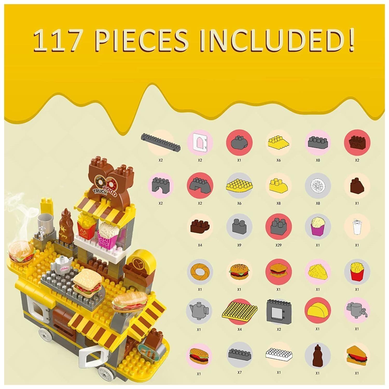 Juguete Cocina De Bloques Construccion 117 Piezas Accesorios-5