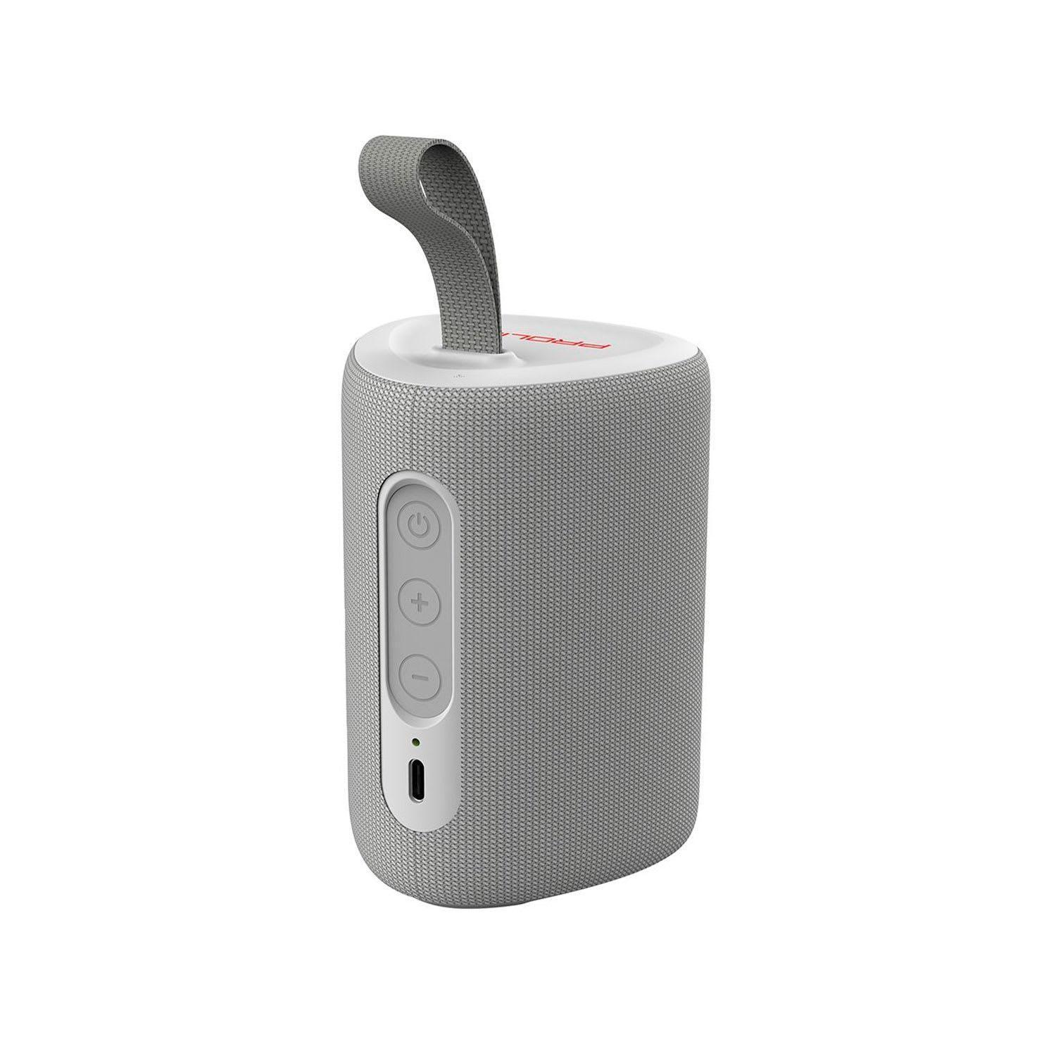 Parlante Bluetooth 6W RMS IPX6 Blanco Zerob Proline -1