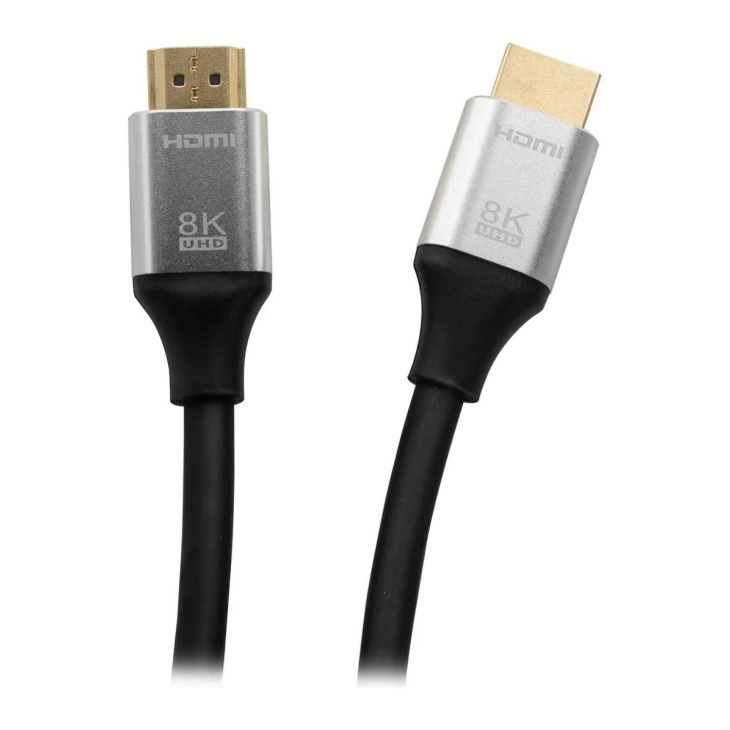 Cable HDMI 2.1 8K 1800cm Blindado Negro-2