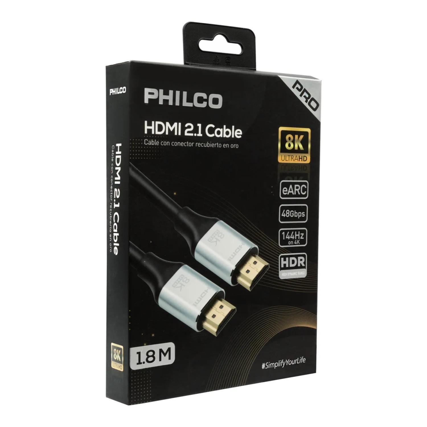 Cable HDMI 2.1 8K 1800cm Blindado Negro-3