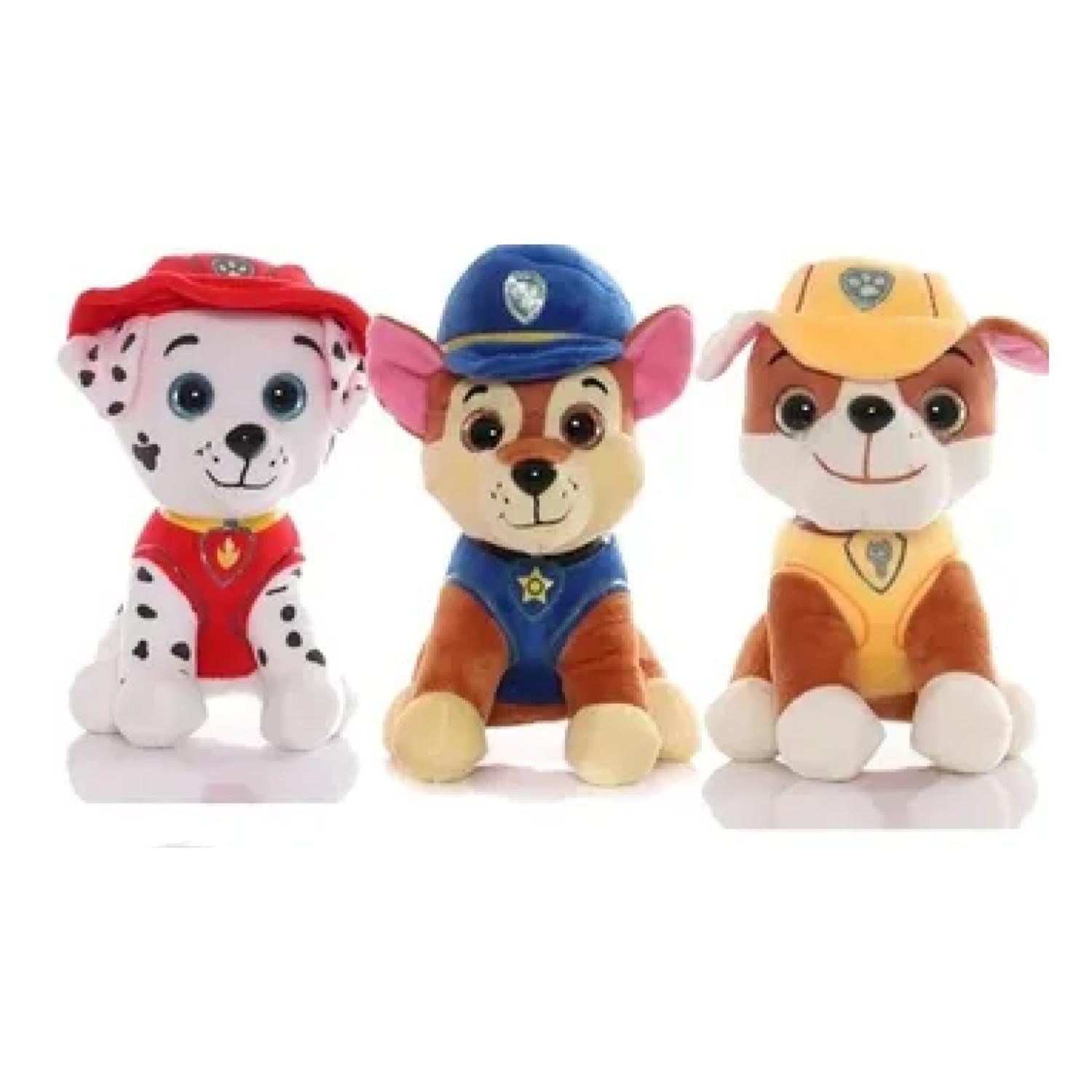 Juguete Pack 6 Peluches Paw Patrol 25cm Infantil-2