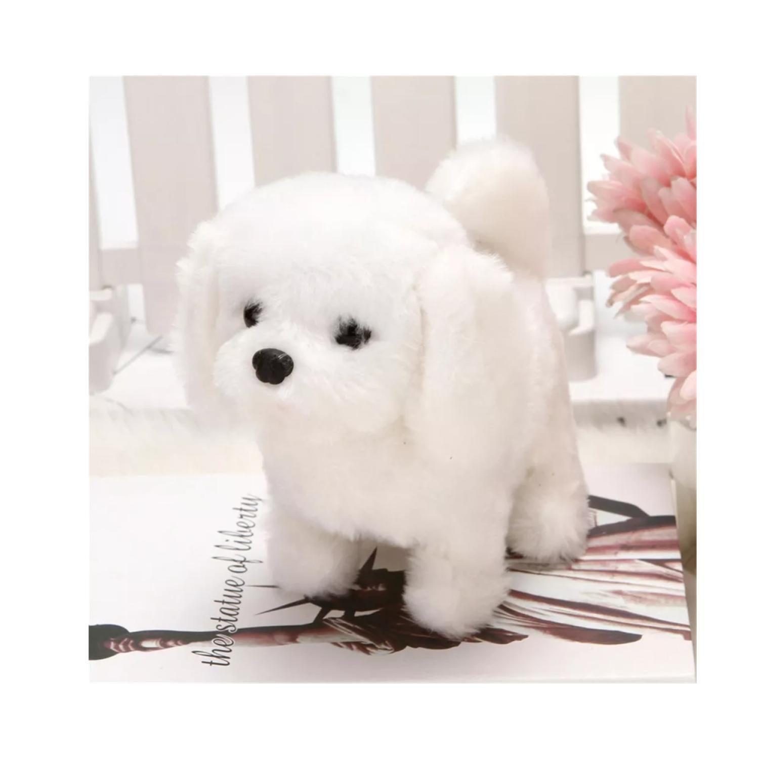 Juguete Peluche Perro Cachorro Interactivo Blanco Infantil-2