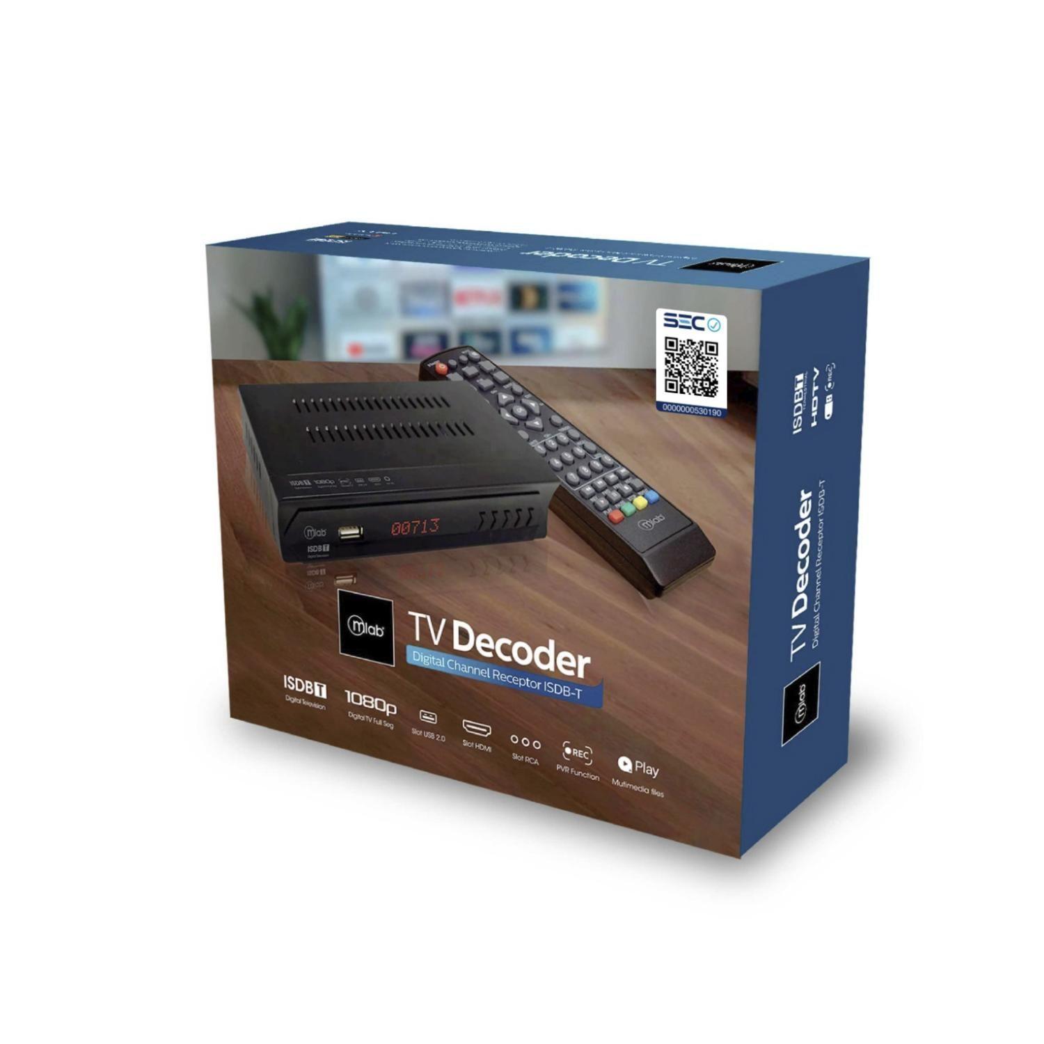 Decodificador De Señal TV Digital HD 1080P Isdb-t 9407 Mlab-4
