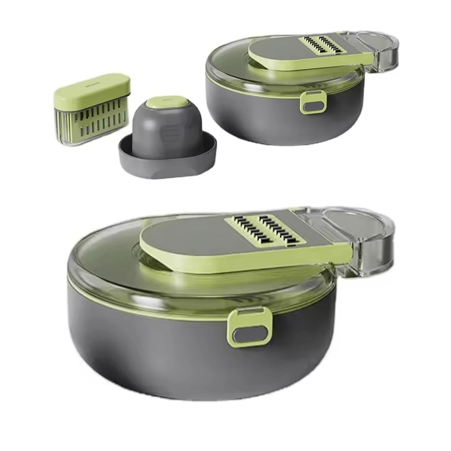Cortador Picador De Verduras 13 En 1 Con Accesorios Redondo-3