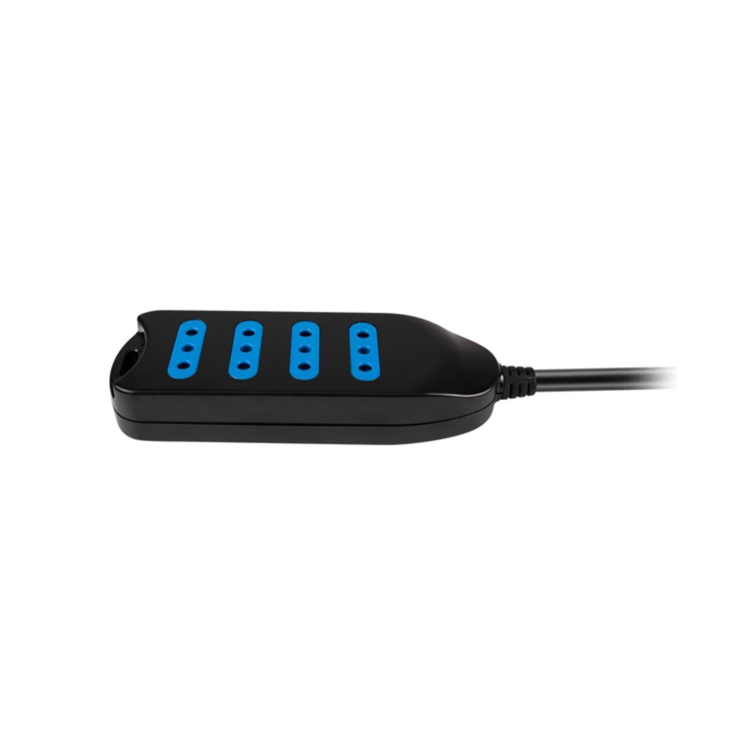 Alargador Extension 4 Entradas 5Mts Negro -0
